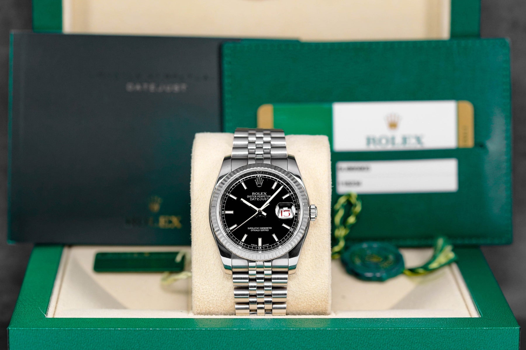Datejust 36 Black Roullete Date Wheel