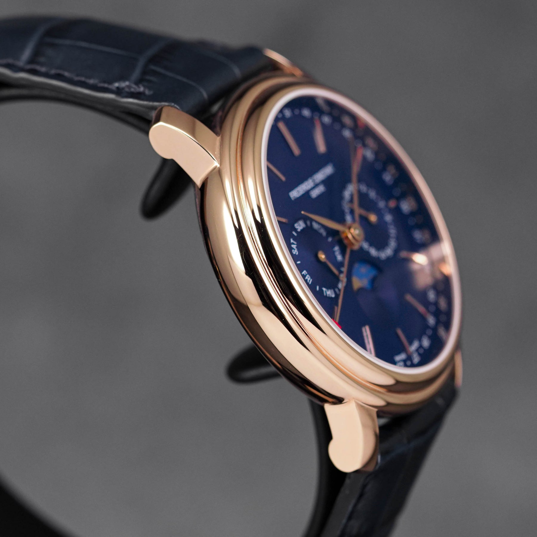 CLASSICS BUSINESS TIMER MOONPHASE ROSEGOLD-PLATED STEEL BLUE DIAL (2025)