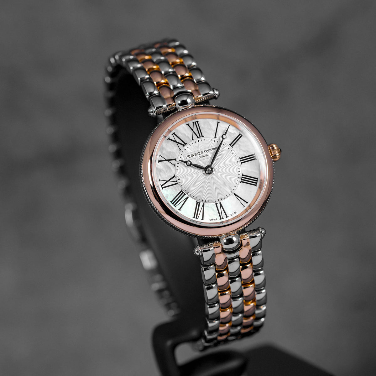 CLASSICS ART DECO ROUND TWOTONE ROSEGOLD-PLATED STEEL MOP DIAL (2025)
