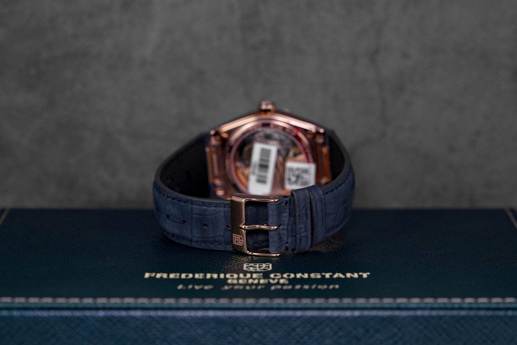 HIGHLIFE 39MM COSC TWOTONE ROSEGOLD-PLATED STEEL BLUE DIAL LEATHER STRAP (2025)