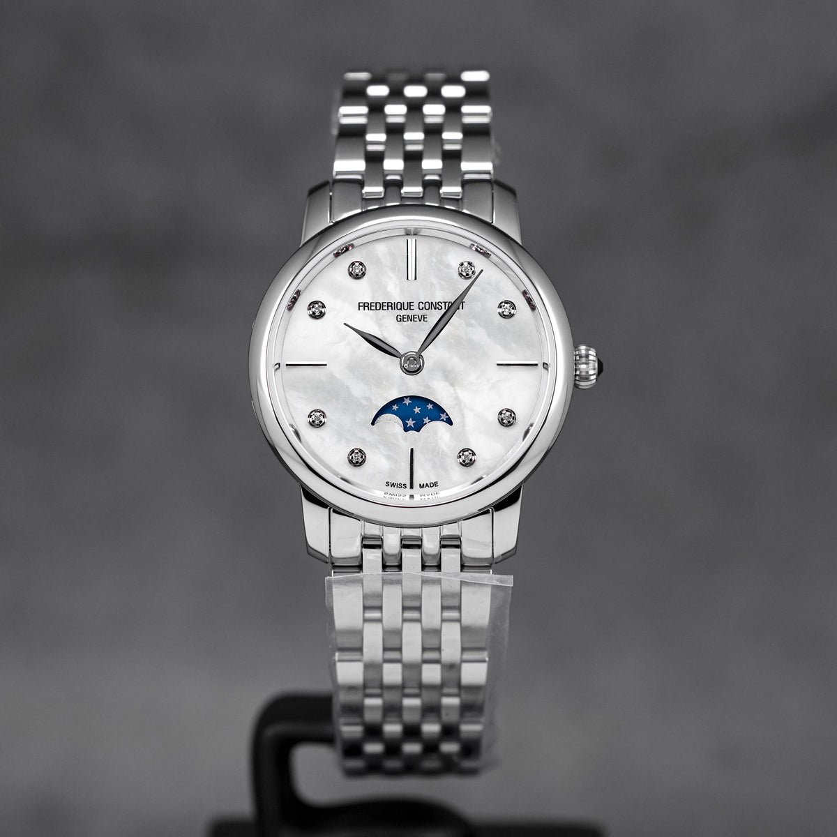 SLIMLINE MOONPHASE WHITE MOP DIAMOND DIAL (2025)