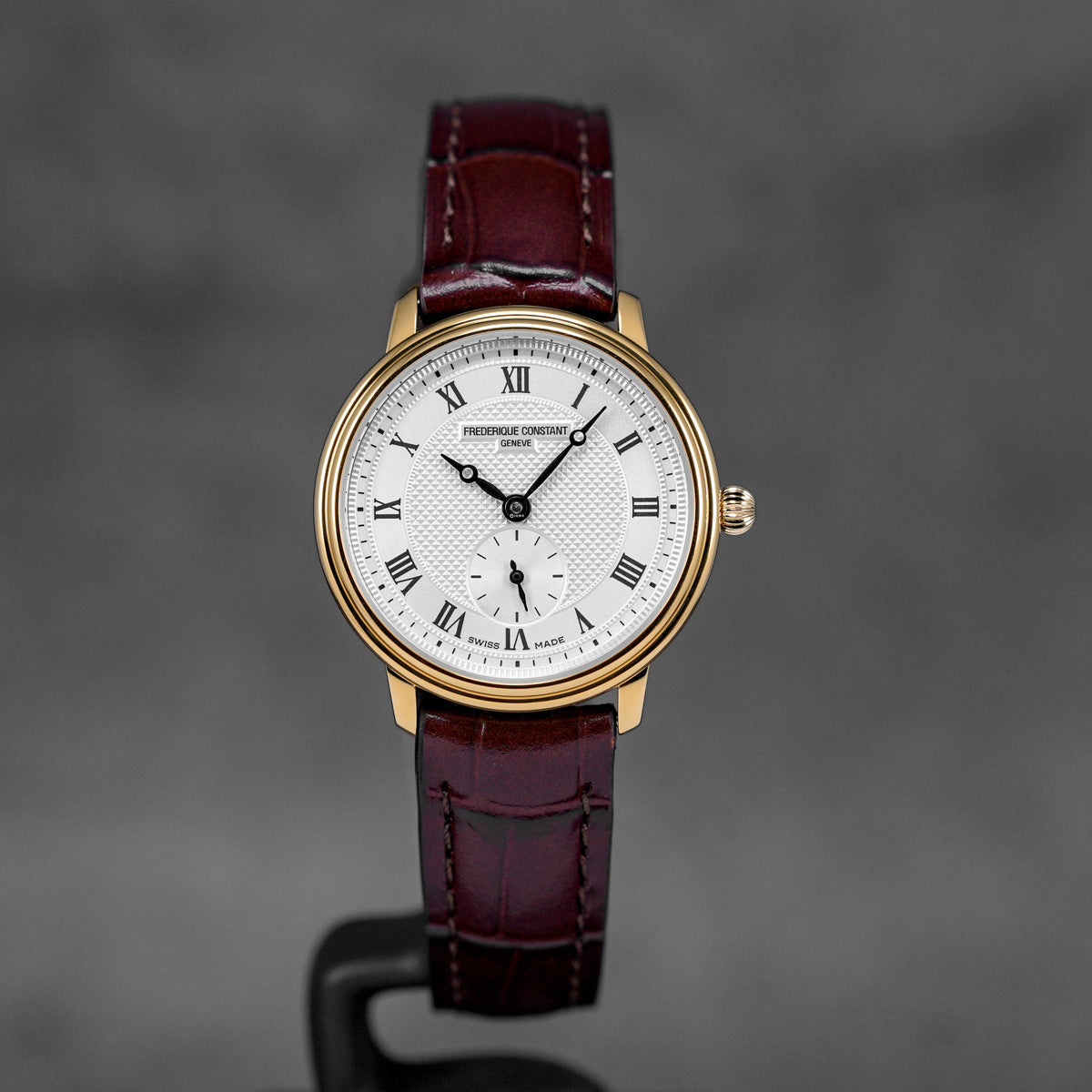 SLIMLINE SMALL SECONDS YELLOWGOLD-PLATED STEEL SILVER ROMAN DIAL (2025)