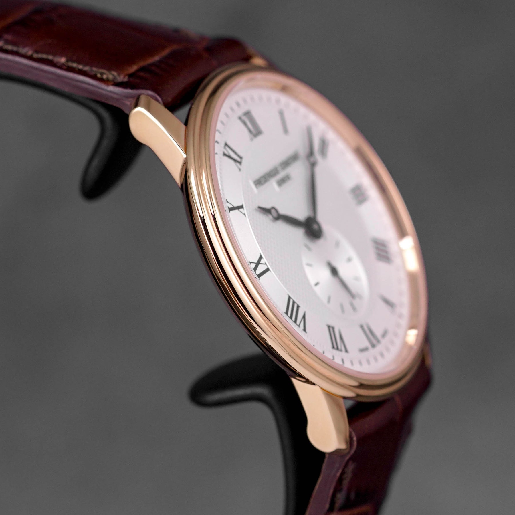 SLIMLINE SMALL SECONDS ROSEGOLD-PLATED STEEL WHITE ROMAN DIAL (2025)