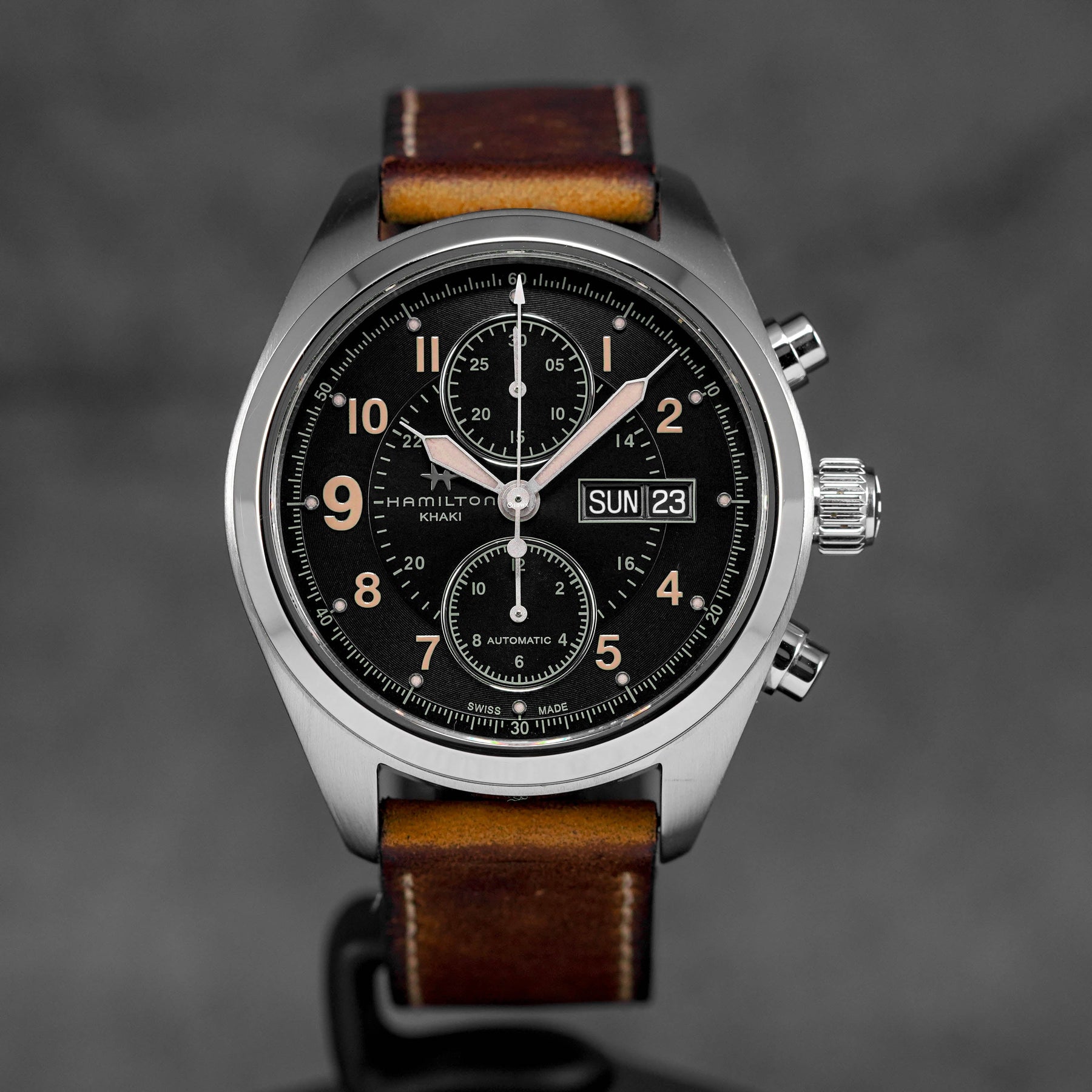 KHAKI FIELD CHRONO BLACK DIAL (2016)