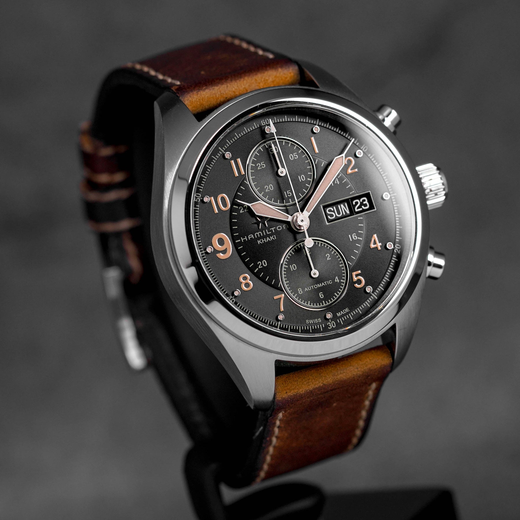 KHAKI FIELD CHRONO BLACK DIAL (2016)