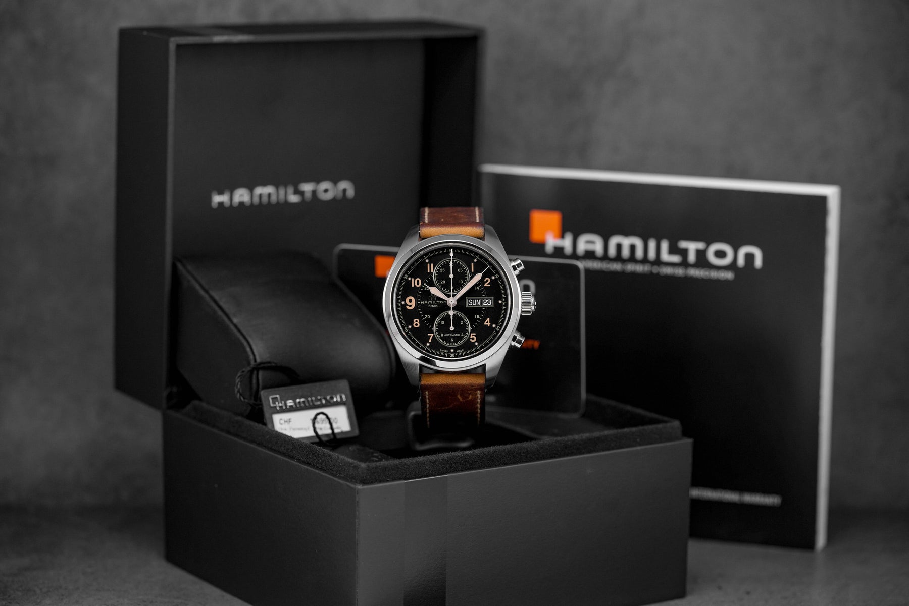 KHAKI FIELD CHRONO BLACK DIAL (2016)