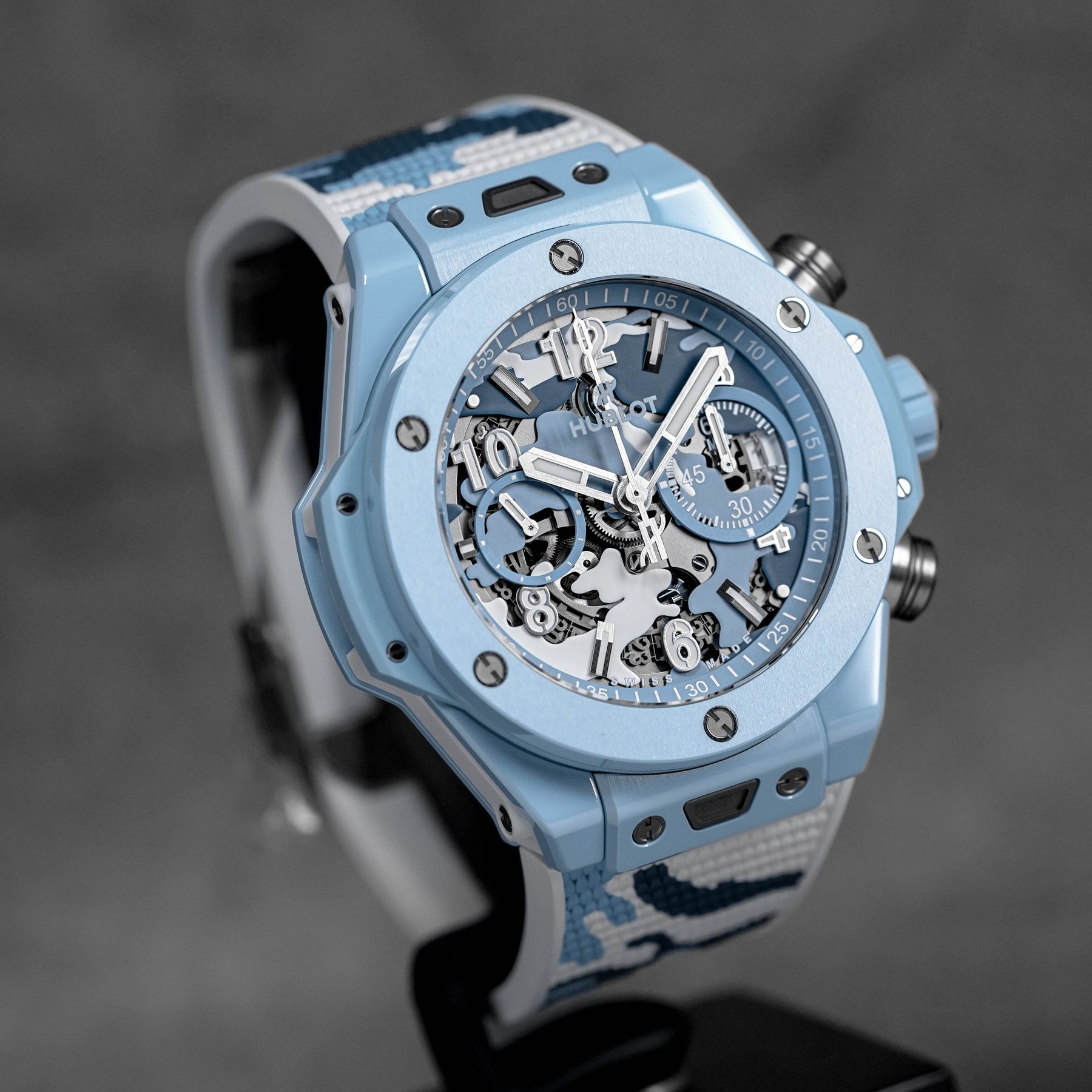 BIG BANG UNICO 44MM SKY BLUE CAMO CERAMIC LIMITED EDITION (2023)