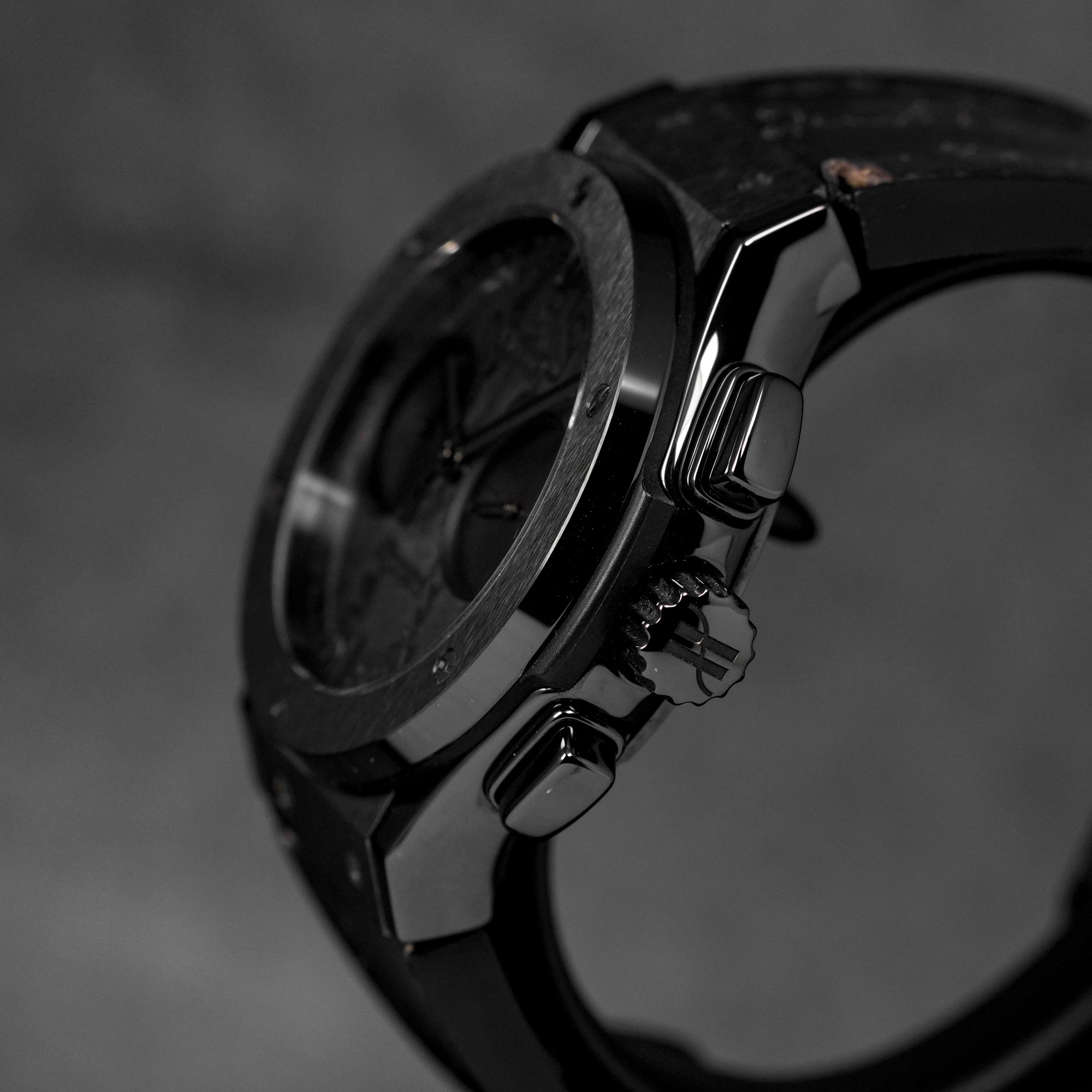 CLASSIC FUSION CHRONOGRAPH 45MM BERLUTI SCRITTO ALL BLACK (UNDATED)