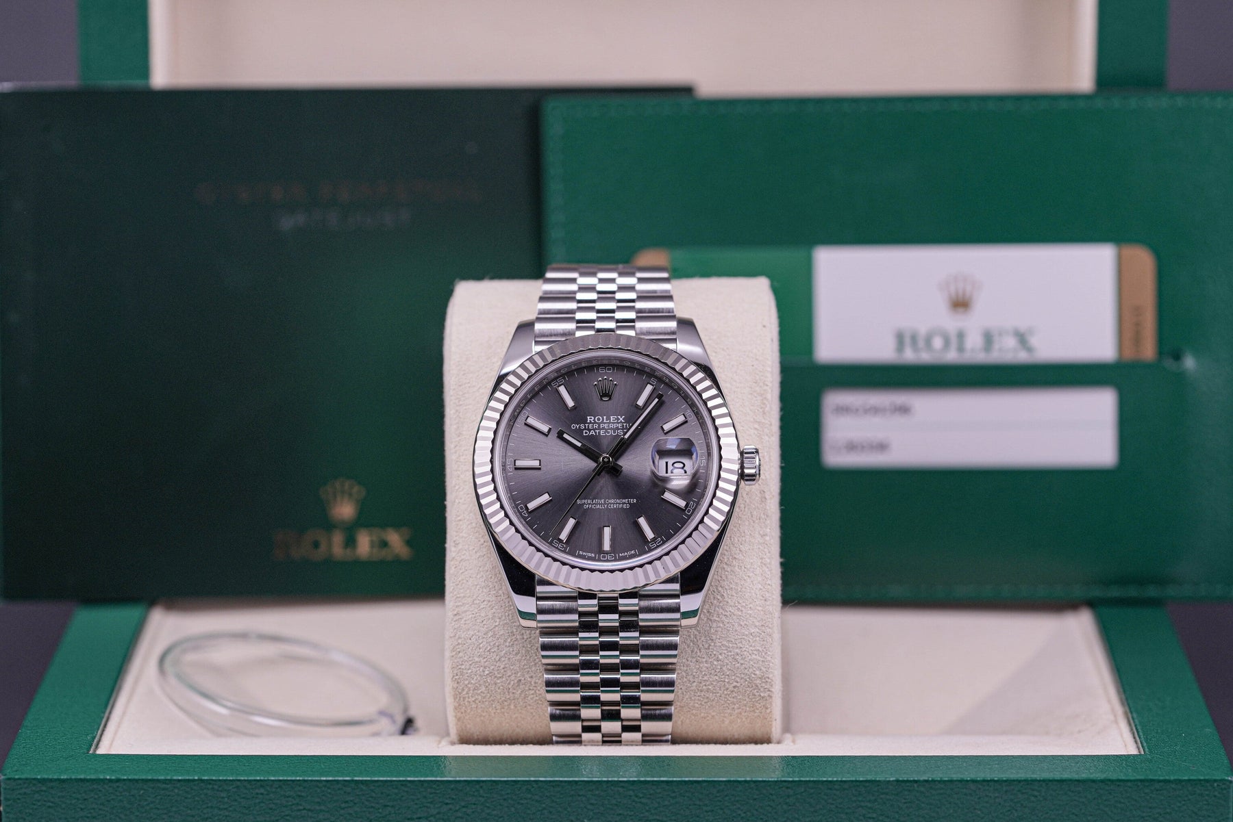 DATEJUST FLUTED JUBILEE RHODIUM DIAL (2019)