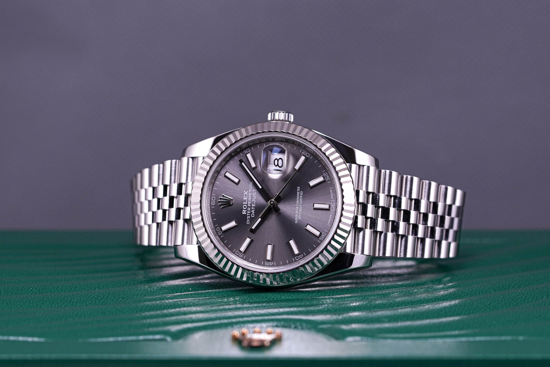 DATEJUST FLUTED JUBILEE RHODIUM DIAL (2019)