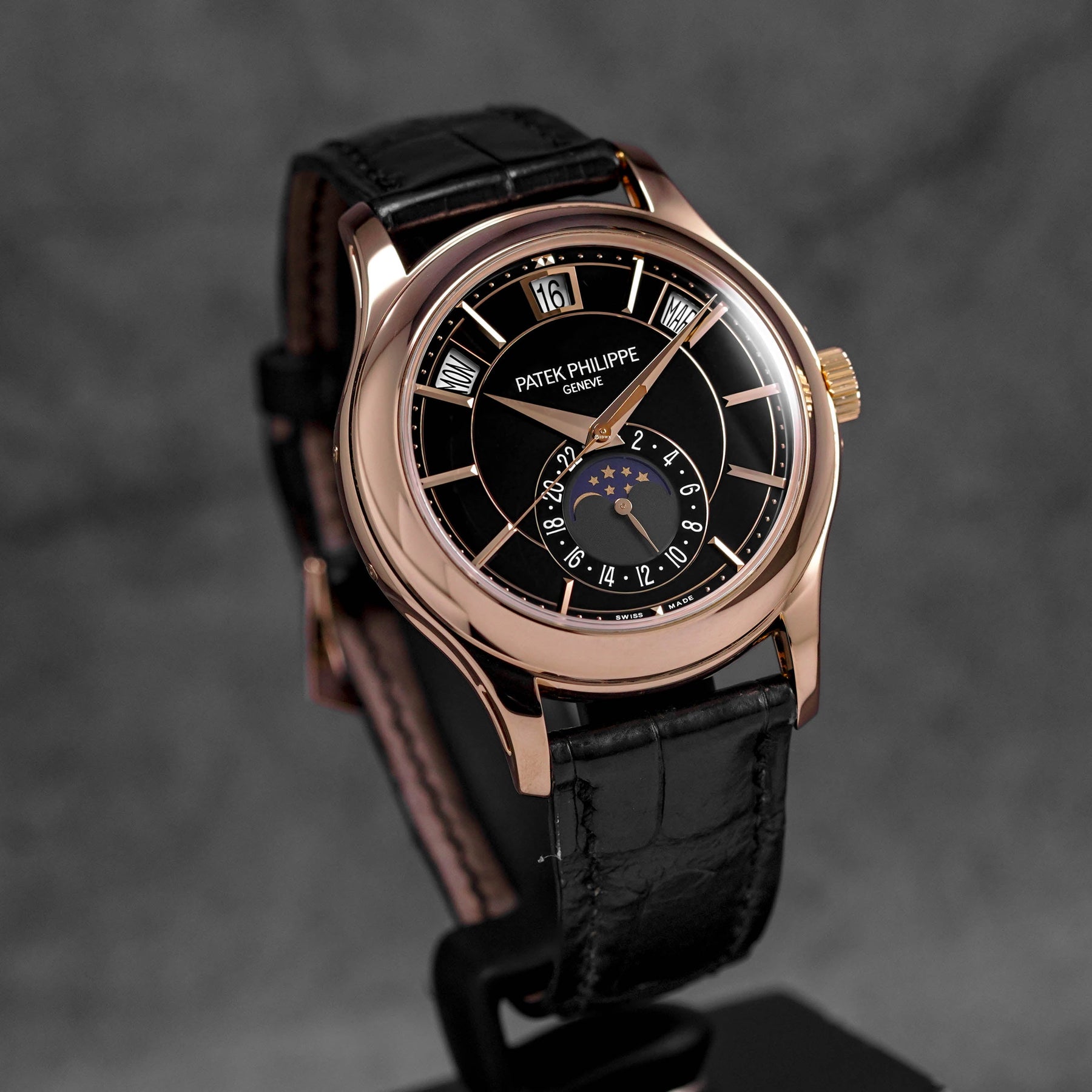 COMPLICATIONS 5205R ROSEGOLD ANNUAL CALENDAR MOONPHASE BLACK DIAL (2017)