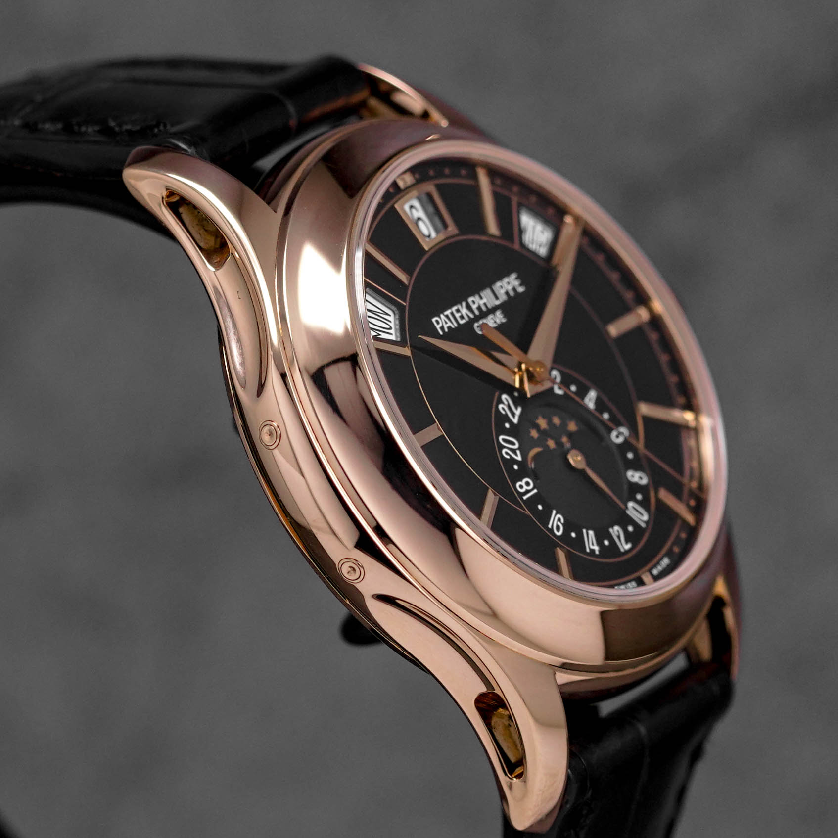 COMPLICATIONS 5205R ROSEGOLD ANNUAL CALENDAR MOONPHASE BLACK DIAL (2017)