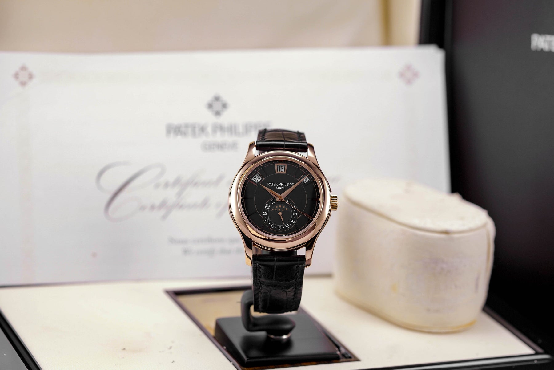 COMPLICATIONS 5205R ROSEGOLD ANNUAL CALENDAR MOONPHASE BLACK DIAL (2017)