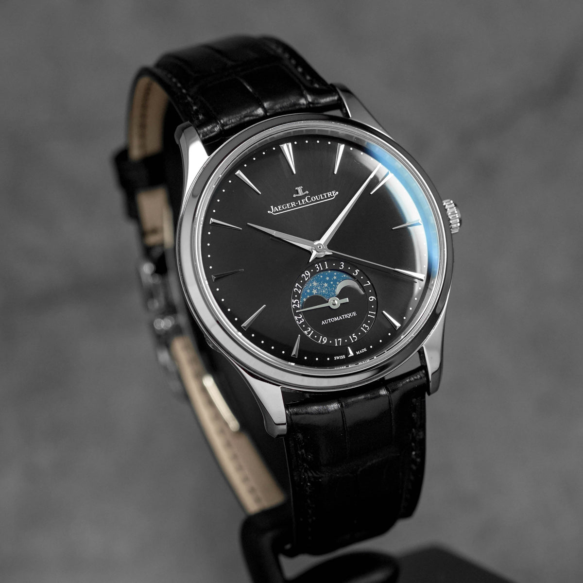 Harga JLC Master Ultra Thin Moonphase Black