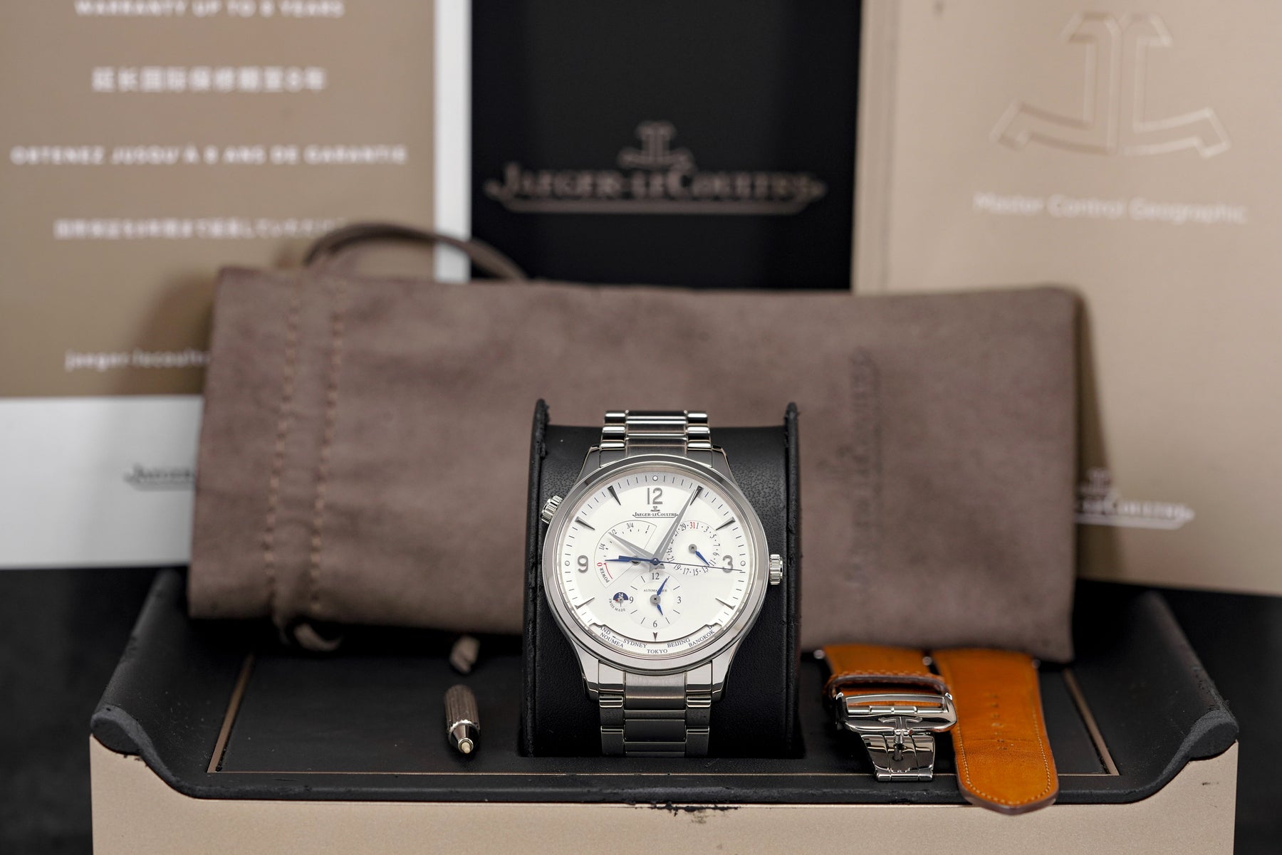 MASTER CONTROL GEOGRAPHIC SILVER DIAL (WATCH & BOX)