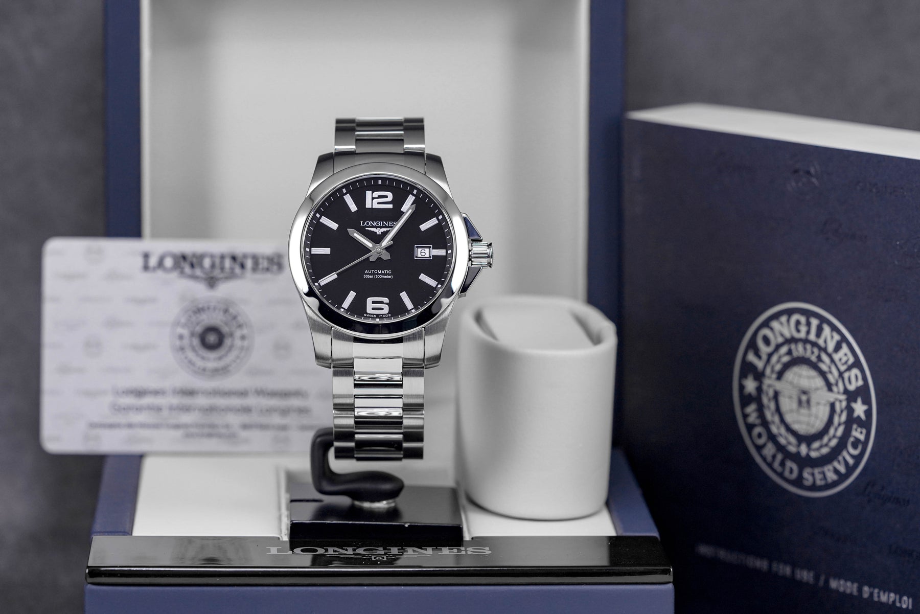 CONQUEST 41MM BLACK DIAL (2019)