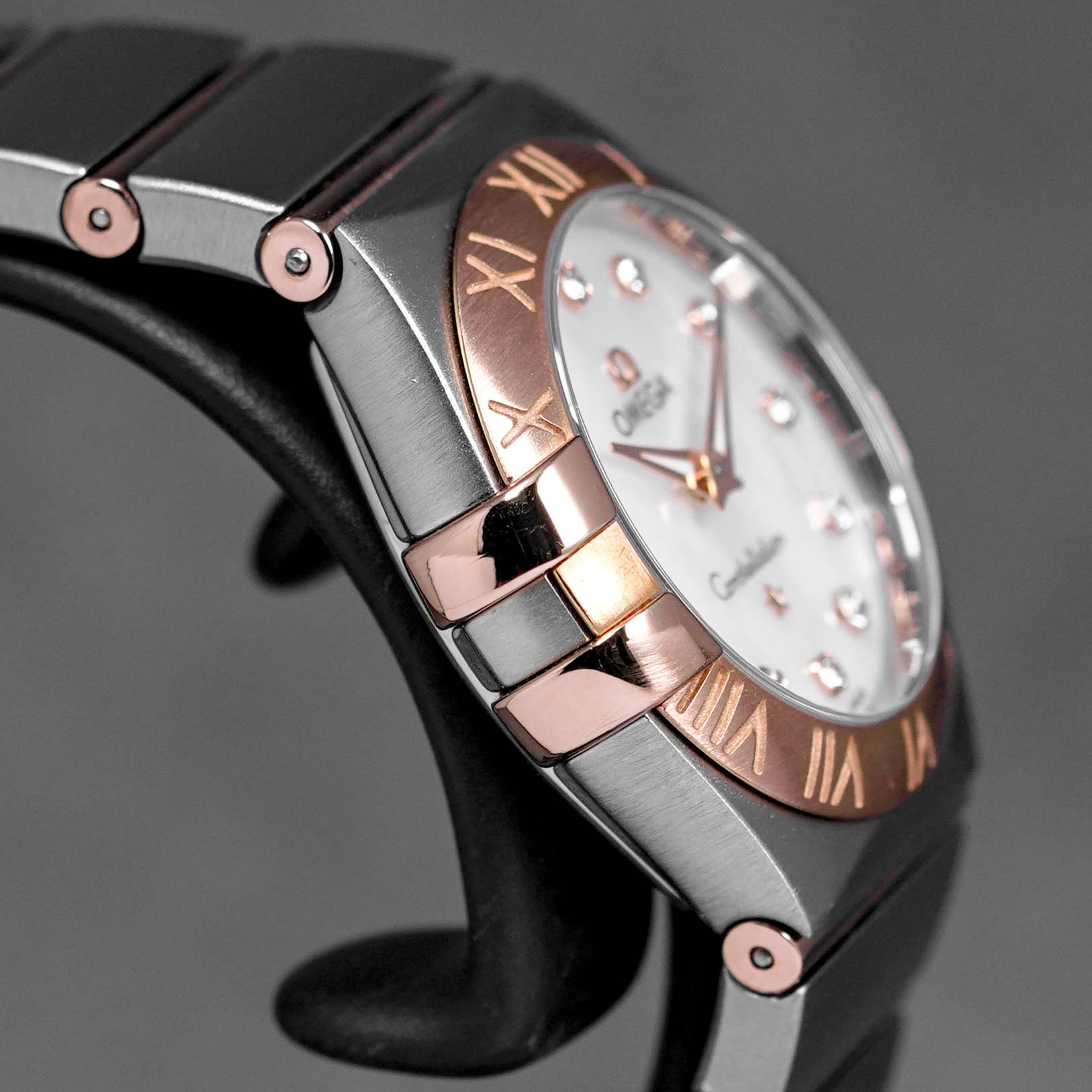CONSTELLATION 27MM TWOTONE ROSEGOLD MOP DIAMOND DIAL (2019)