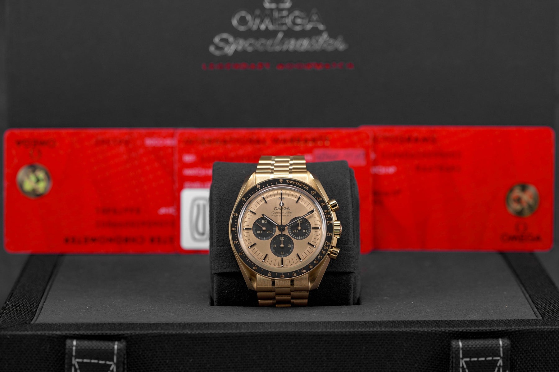 Harga Omega Speedmaster Moonwatch Monnshine Gold