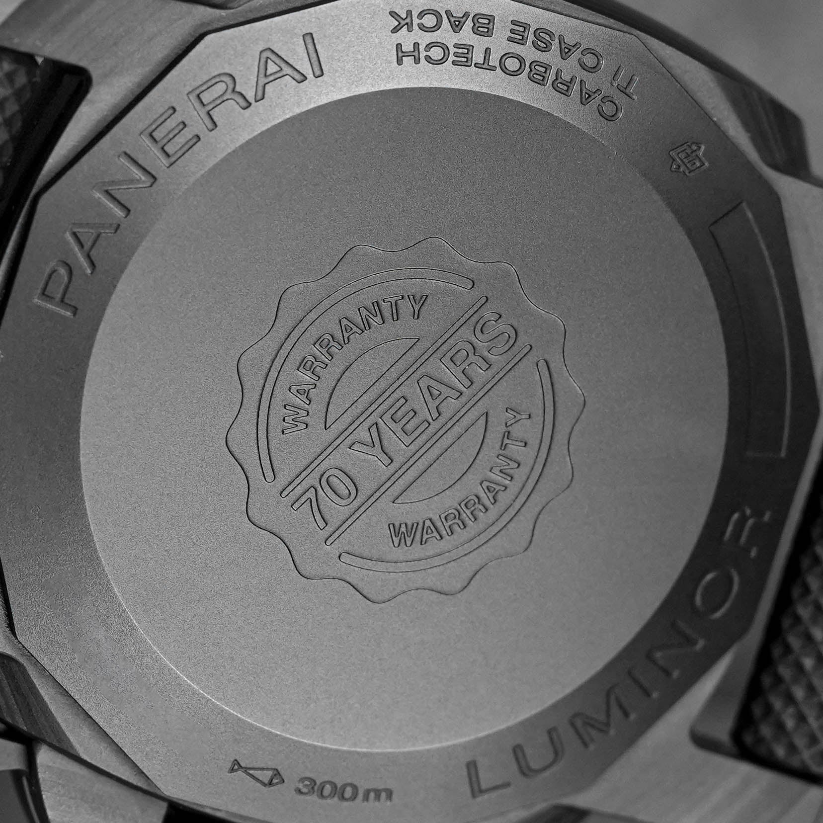 LUMINOR MARINA 44MM CARBOTECH '70TH YEARS OF LUMINOR' BLACK DIAL PAM 1118 LIMITED EDITION