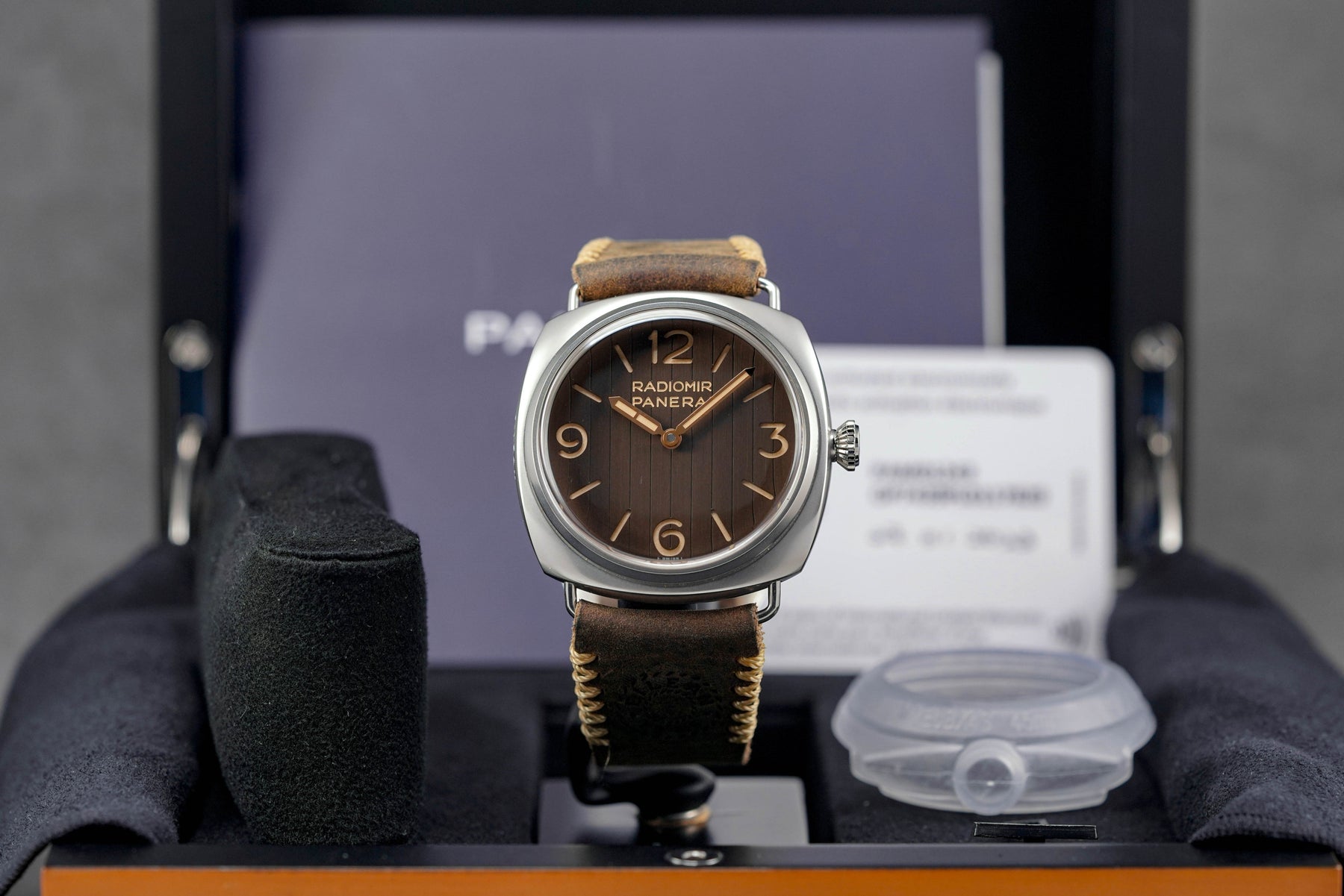 RADIOMIR 'EILEAN 1936' 45MM STEEL PATINA BROWN DIAL PAM 1243 LIMITED EDITION (2023)
