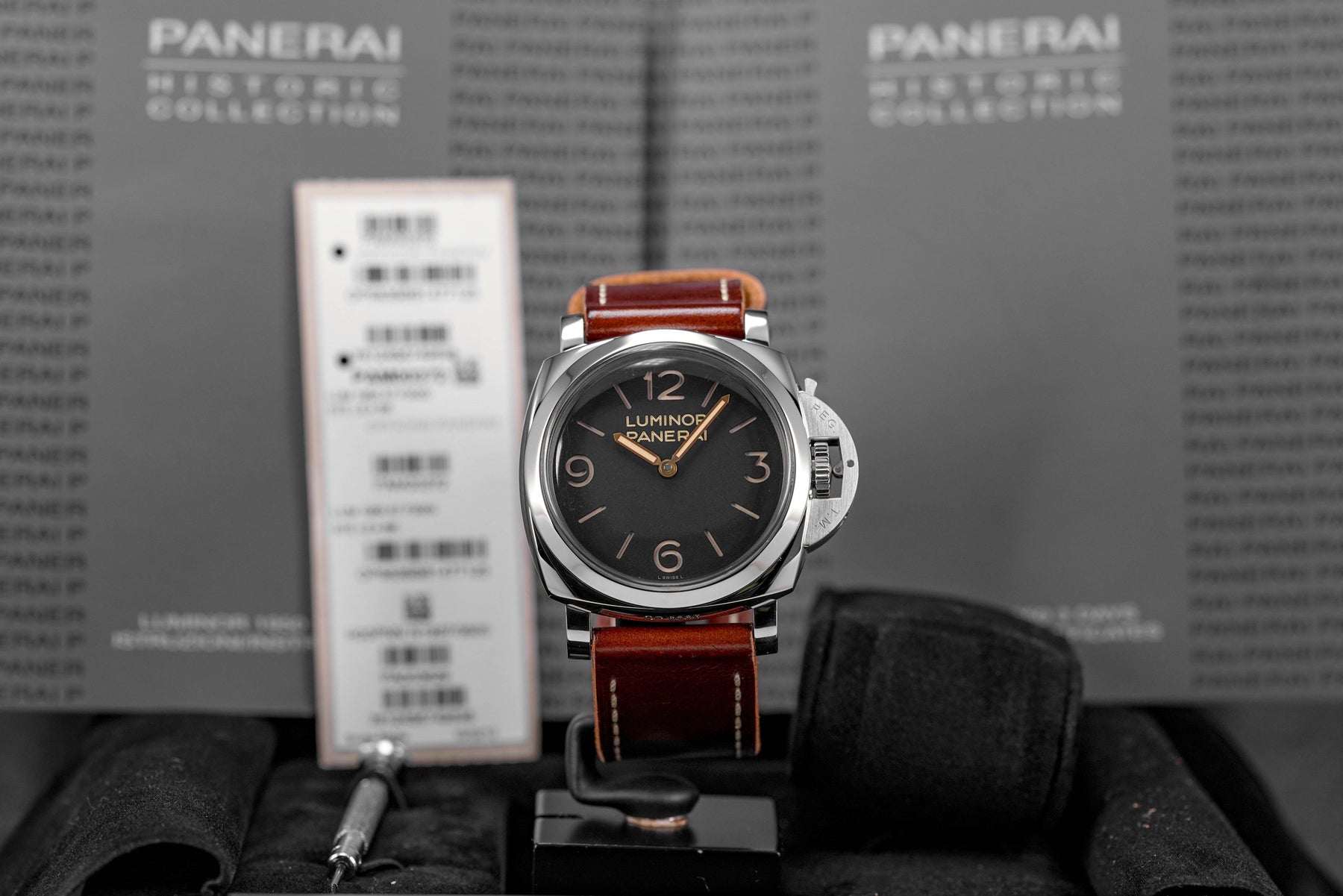 LUMINOR 1950 3 DAYS 47MM BLACK DIAL PAM 372 (UNDATED)