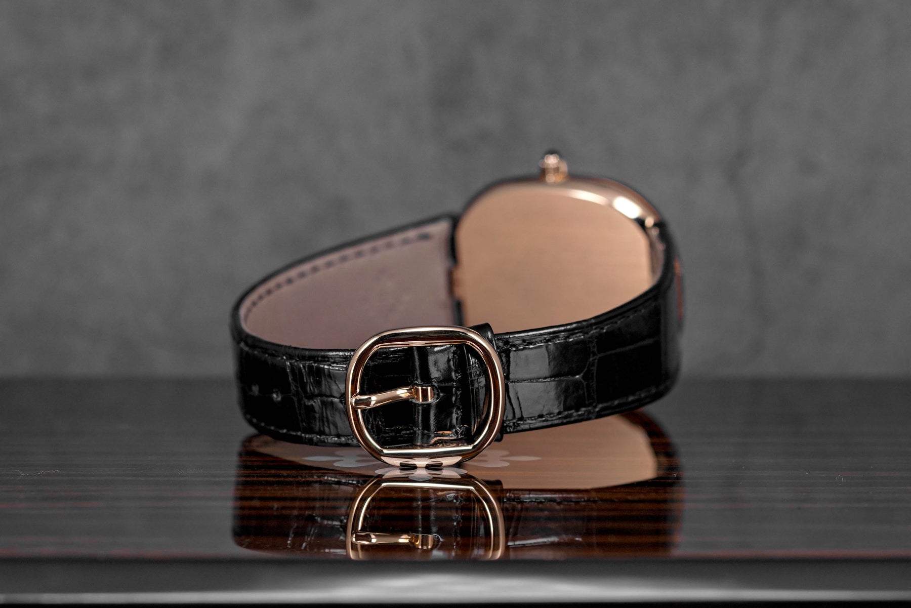 GOLDEN ELLIPSE 5738R ROSEGOLD BLACK DIAL (2024)