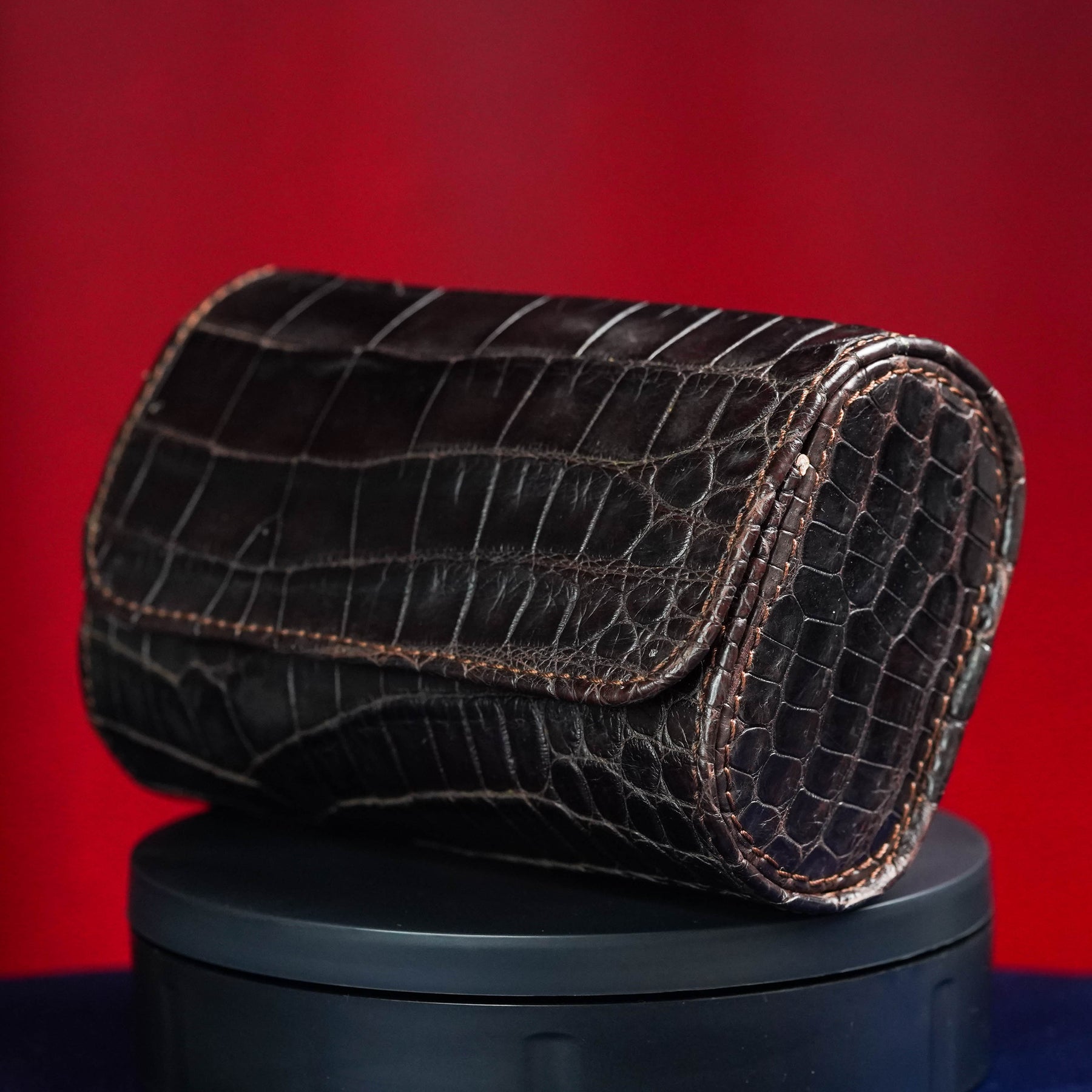 CROCODILE LEATHER CASE DUAL SLOT