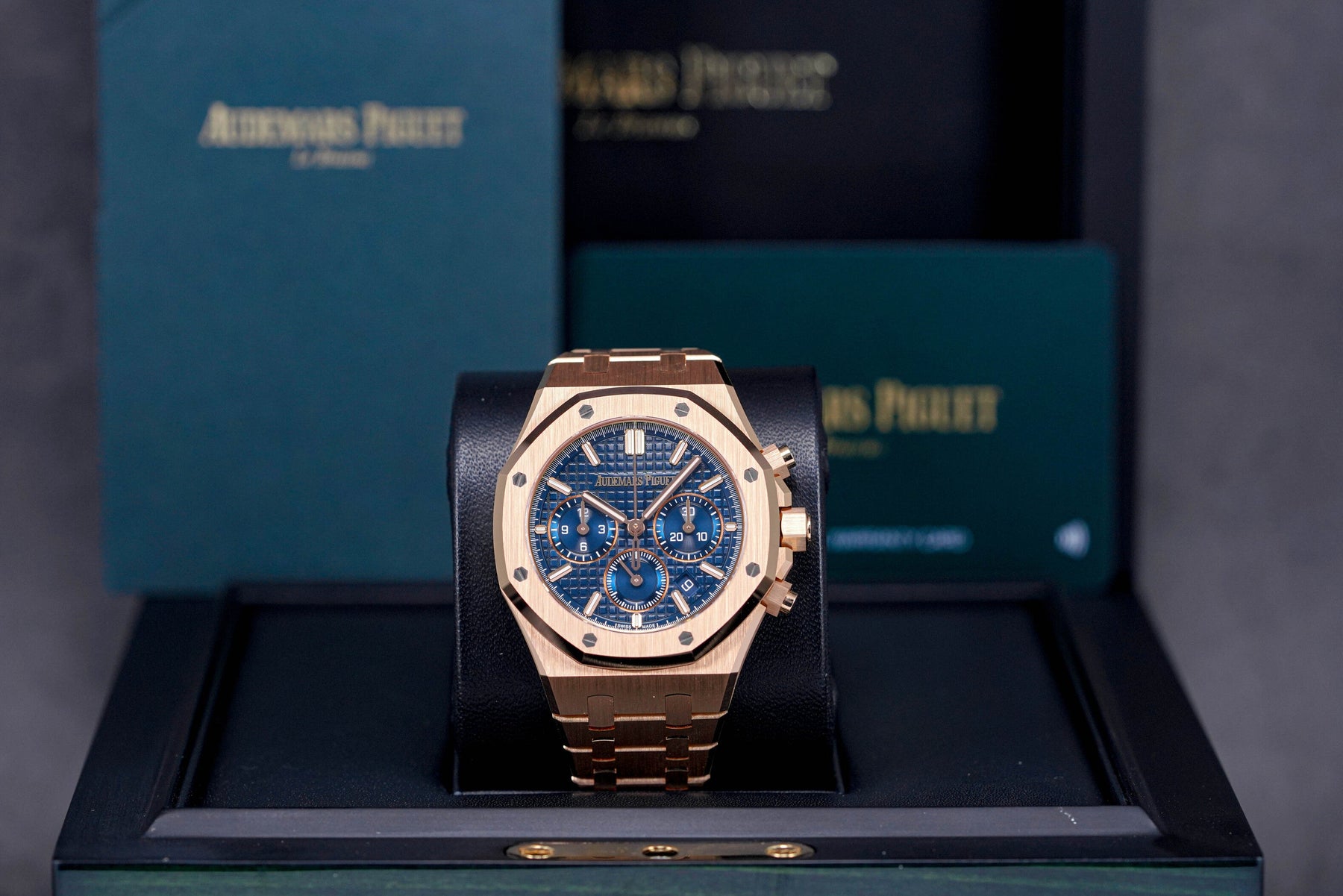 ROYAL OAK CHRONOGRAPH 38MM ROSEGOLD BLUE DIAL (2023)