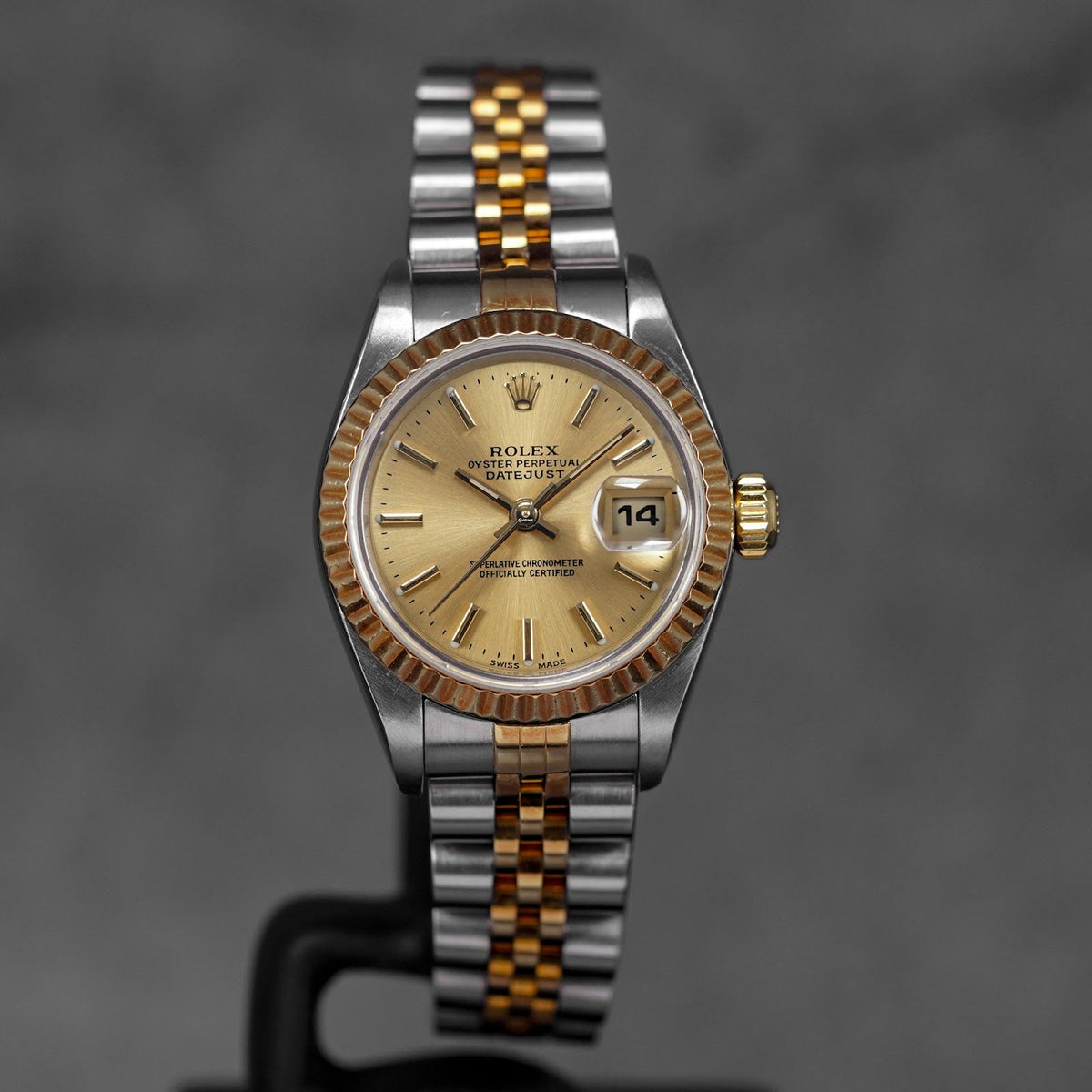 DATEJUST 26MM TWOTONE YELLOWGOLD CHAMPAGNE DIAL (2004)