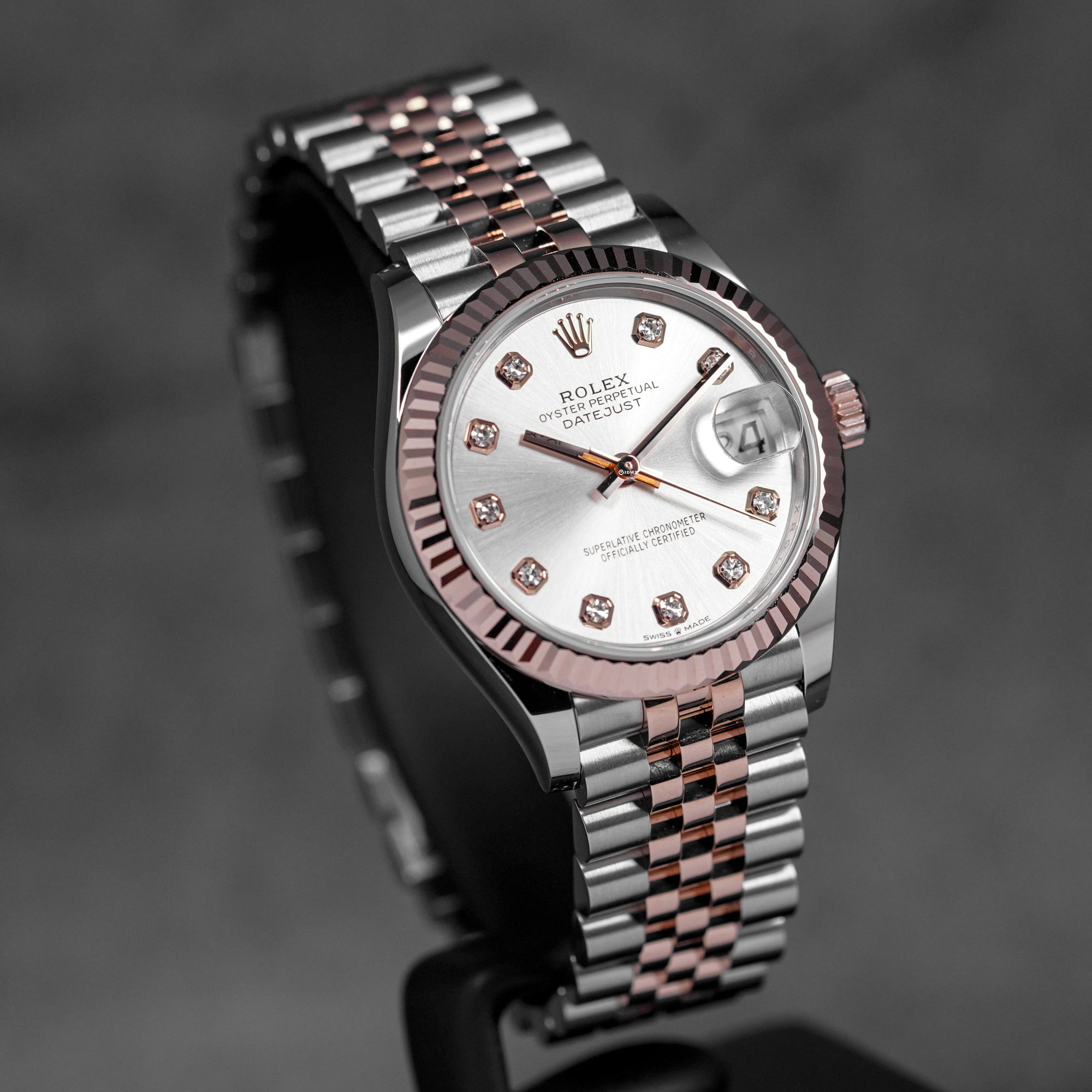 DATEJUST 31MM TWOTONE ROSEGOLD SILVER DIAMOND DIAL (2026)