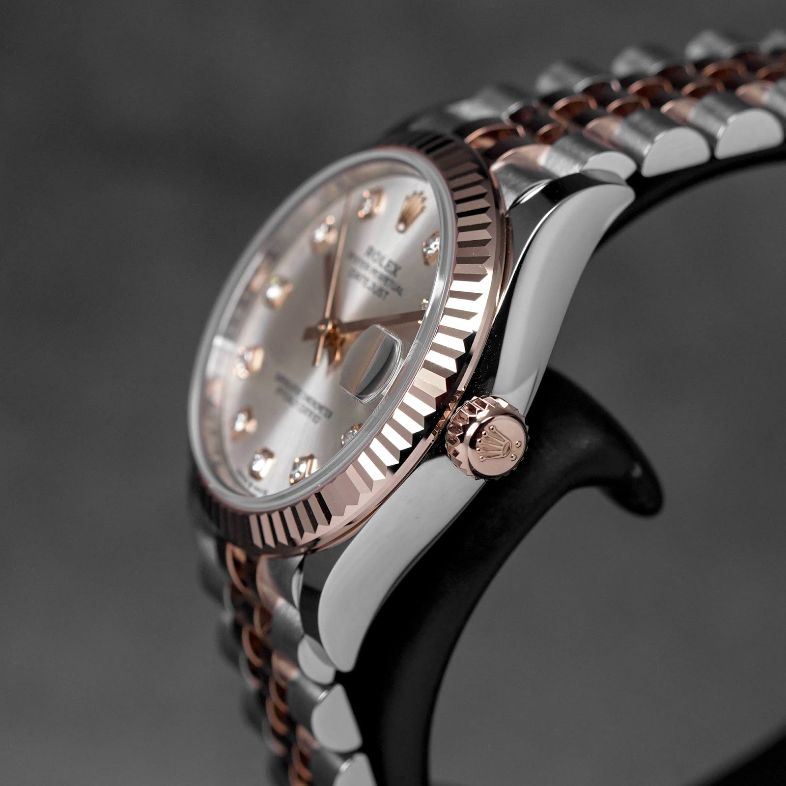 DATEJUST 31MM TWOTONE ROSEGOLD SILVER DIAMOND DIAL (2026)