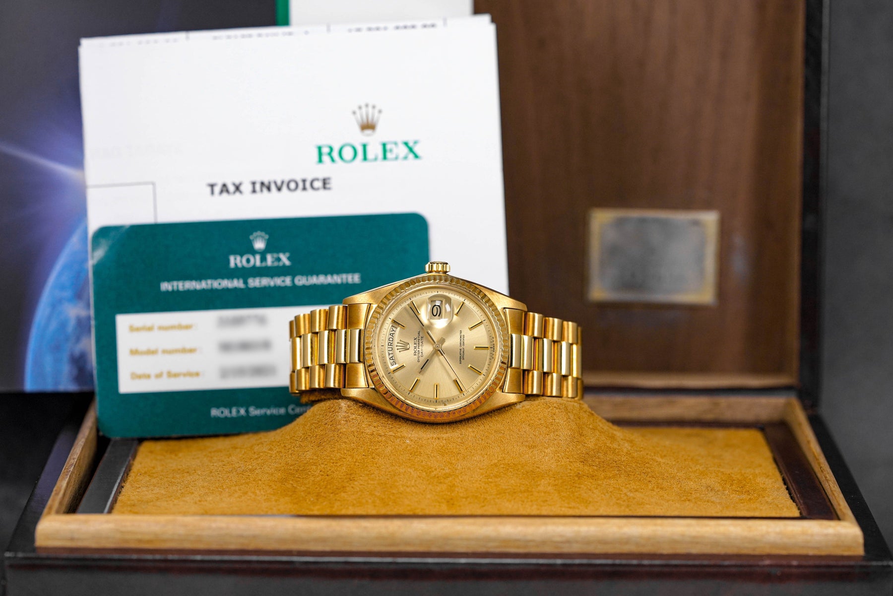 DAYDATE 36MM 1803/8 YELLOWGOLD CHAMPAGNE DIAL (CIRCA 1973)