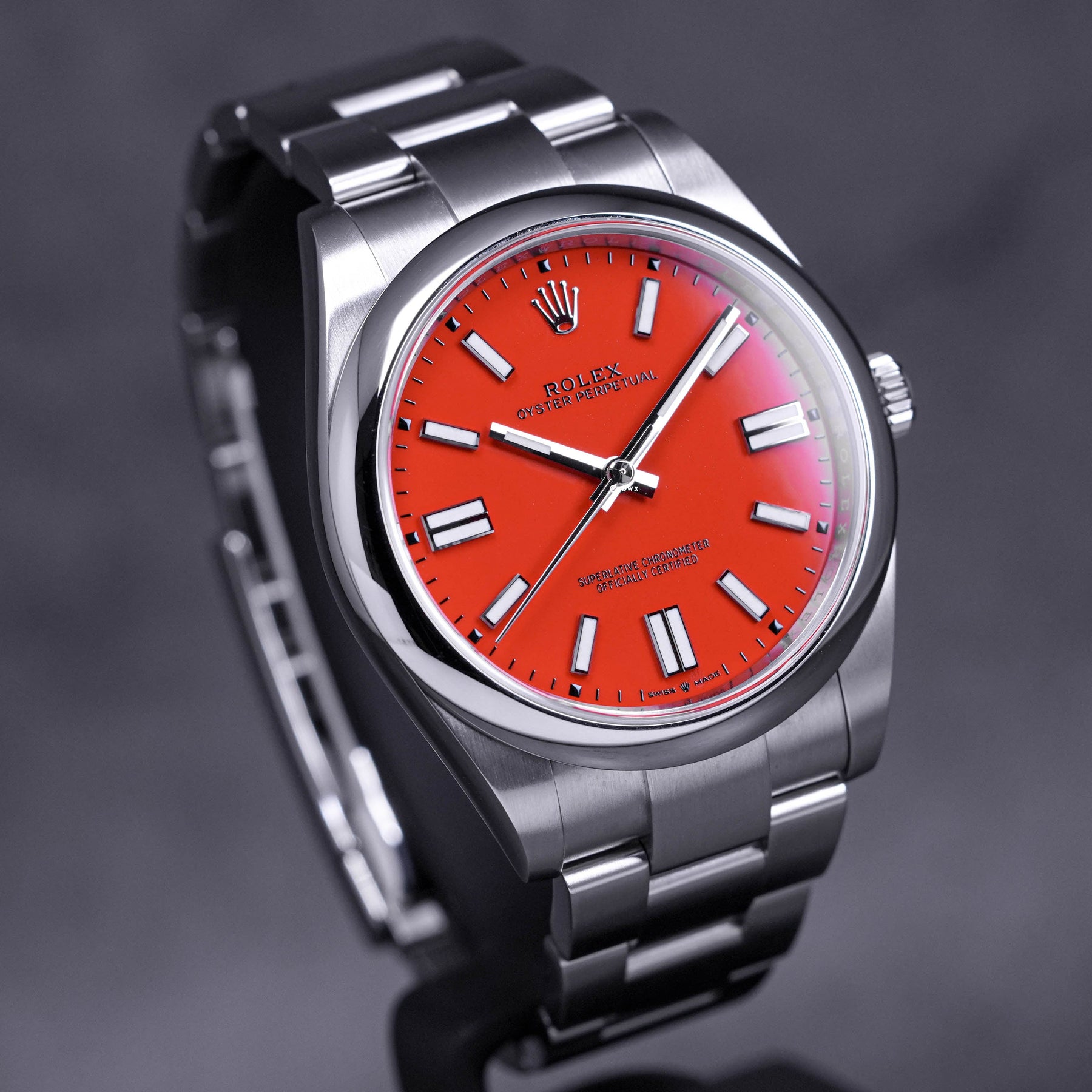 OYSTER PERPETUAL 41MM RED CORAL DIAL (2021)