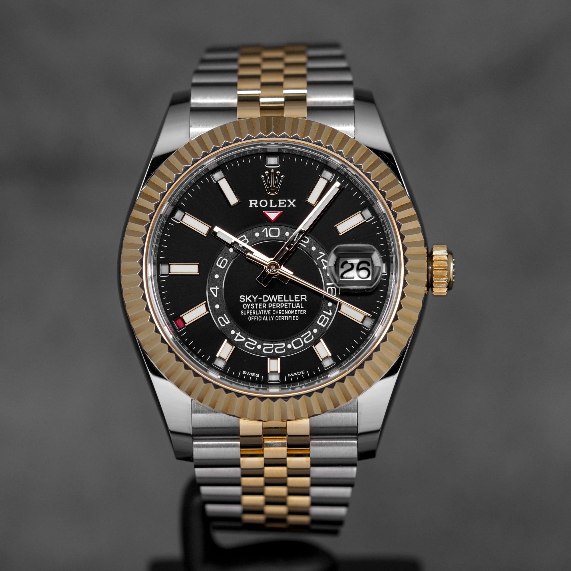 SKY-DWELLER TWOTONE YELLOWGOLD BLACK DIAL (2022)