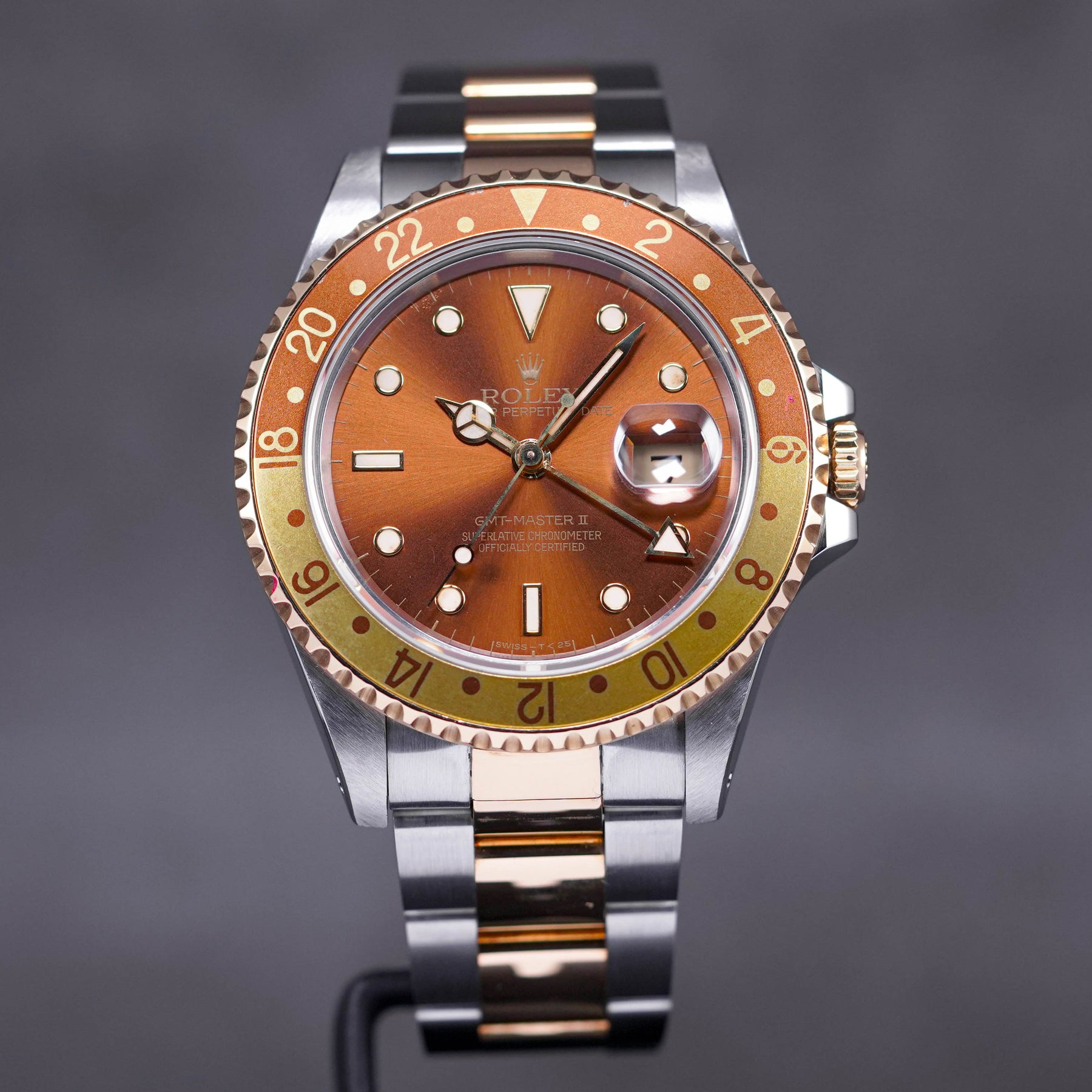 GMT MASTER-II 16713 TWOTONE YELLOWGOLD ROOTBEER 'N SERIES' (CIRCA 1991)
