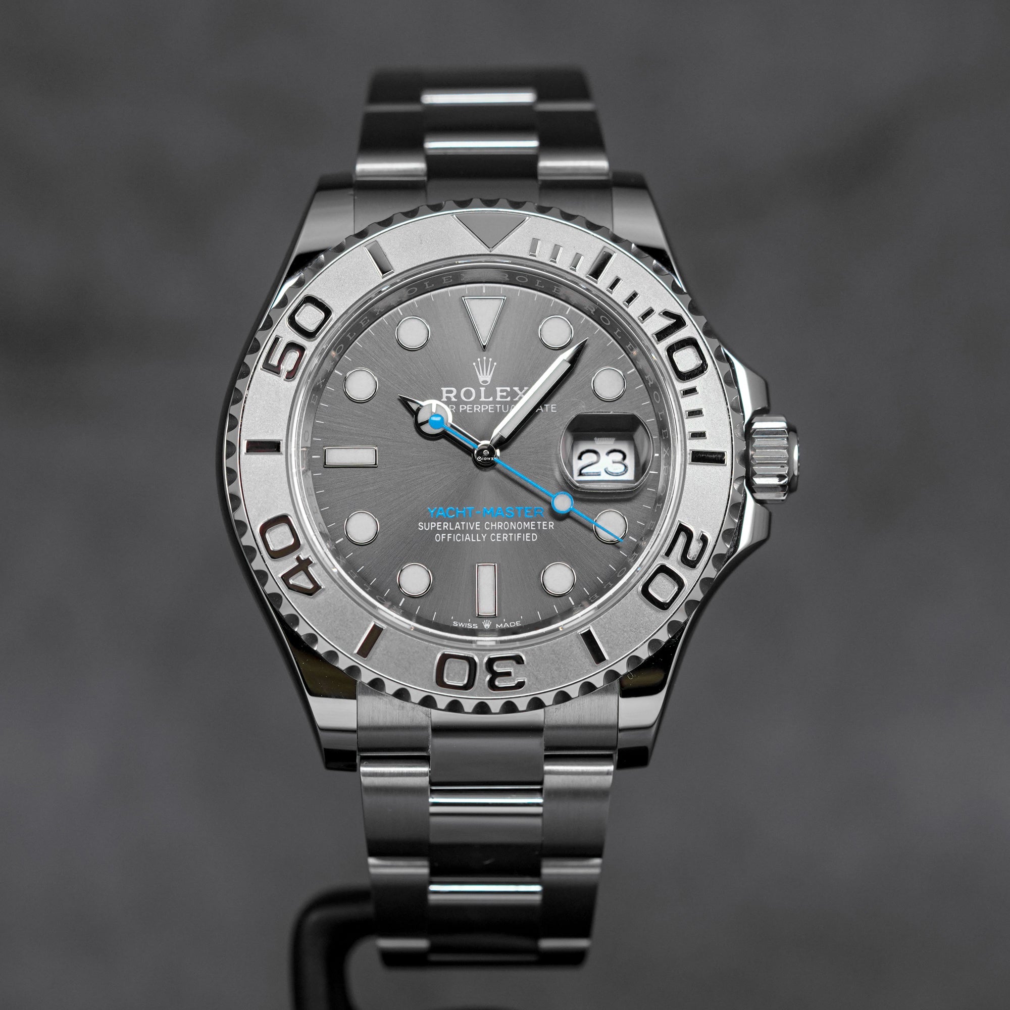 YACHT-MASTER 40MM RHODIUM DIAL PLATINUM BEZEL (2021)