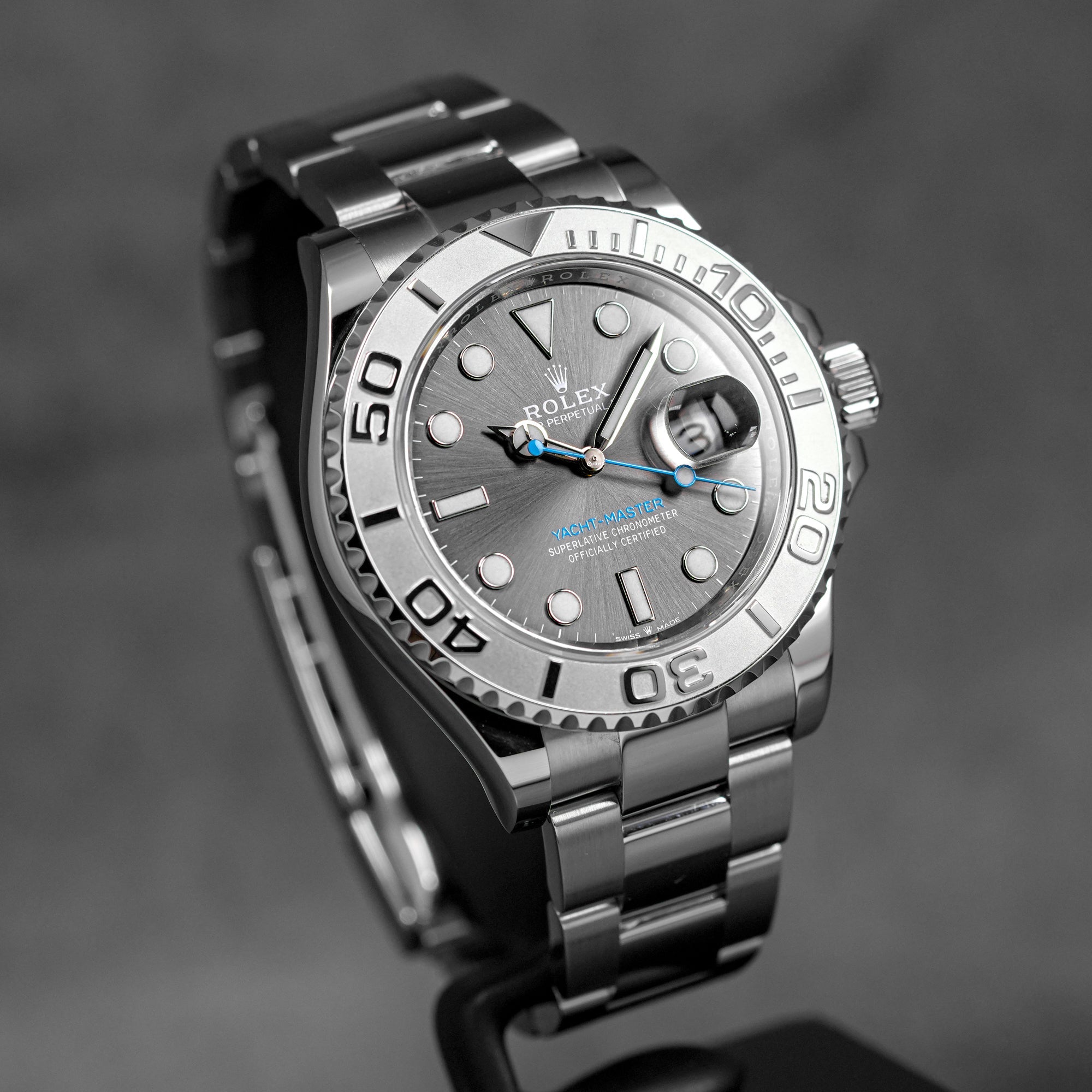 YACHT-MASTER 40MM RHODIUM DIAL PLATINUM BEZEL (2021)