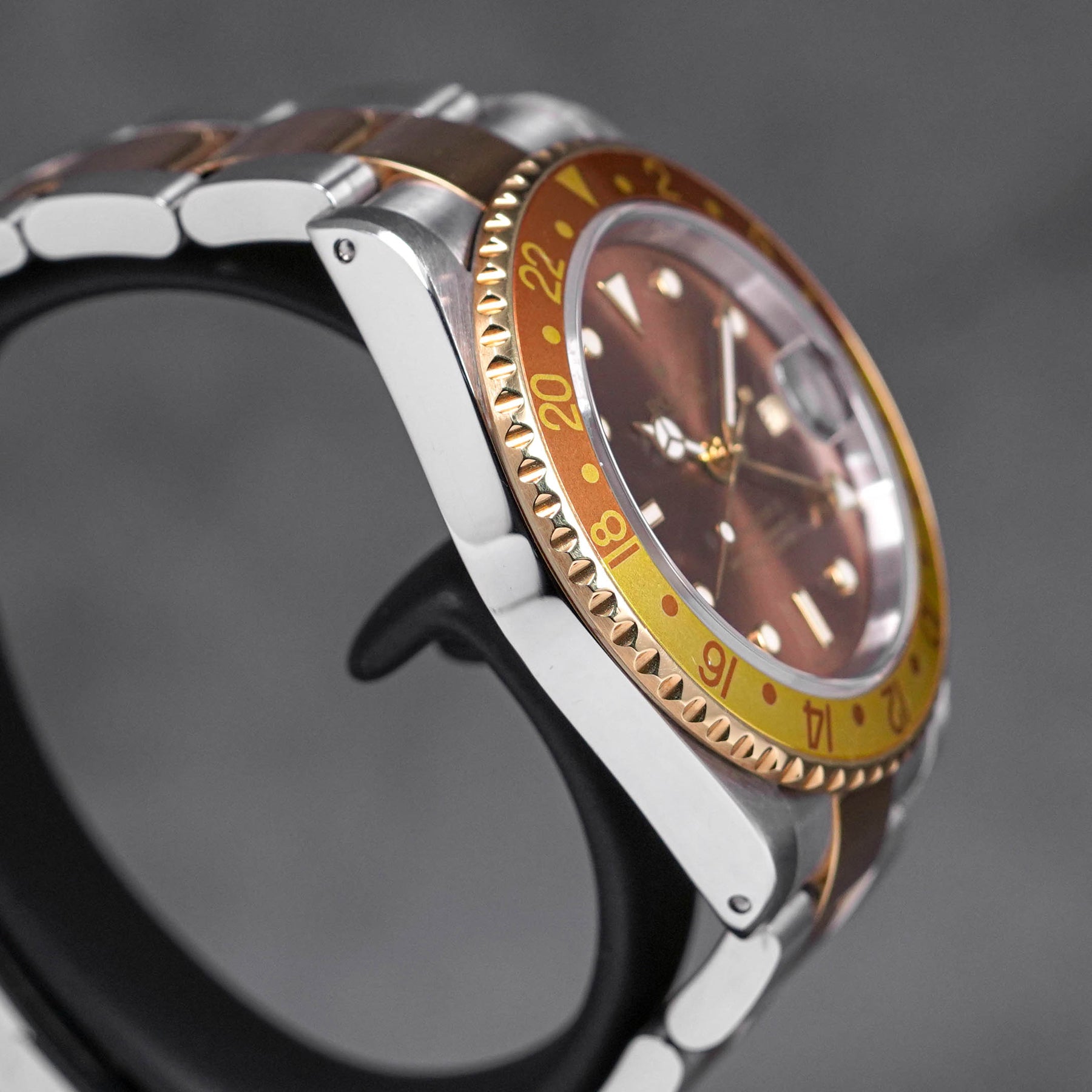 GMT MASTER-II 16713 TWOTONE YELLOWGOLD ROOTBEER 'TIGER EYE' Y SERIES (WATCH ONLY - CIRCA 2001)