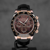 DAYTONA ROSEGOLD CHOCO ARABIC DIAL WITH ALLIGATOR LEATHER STRAP (2014)