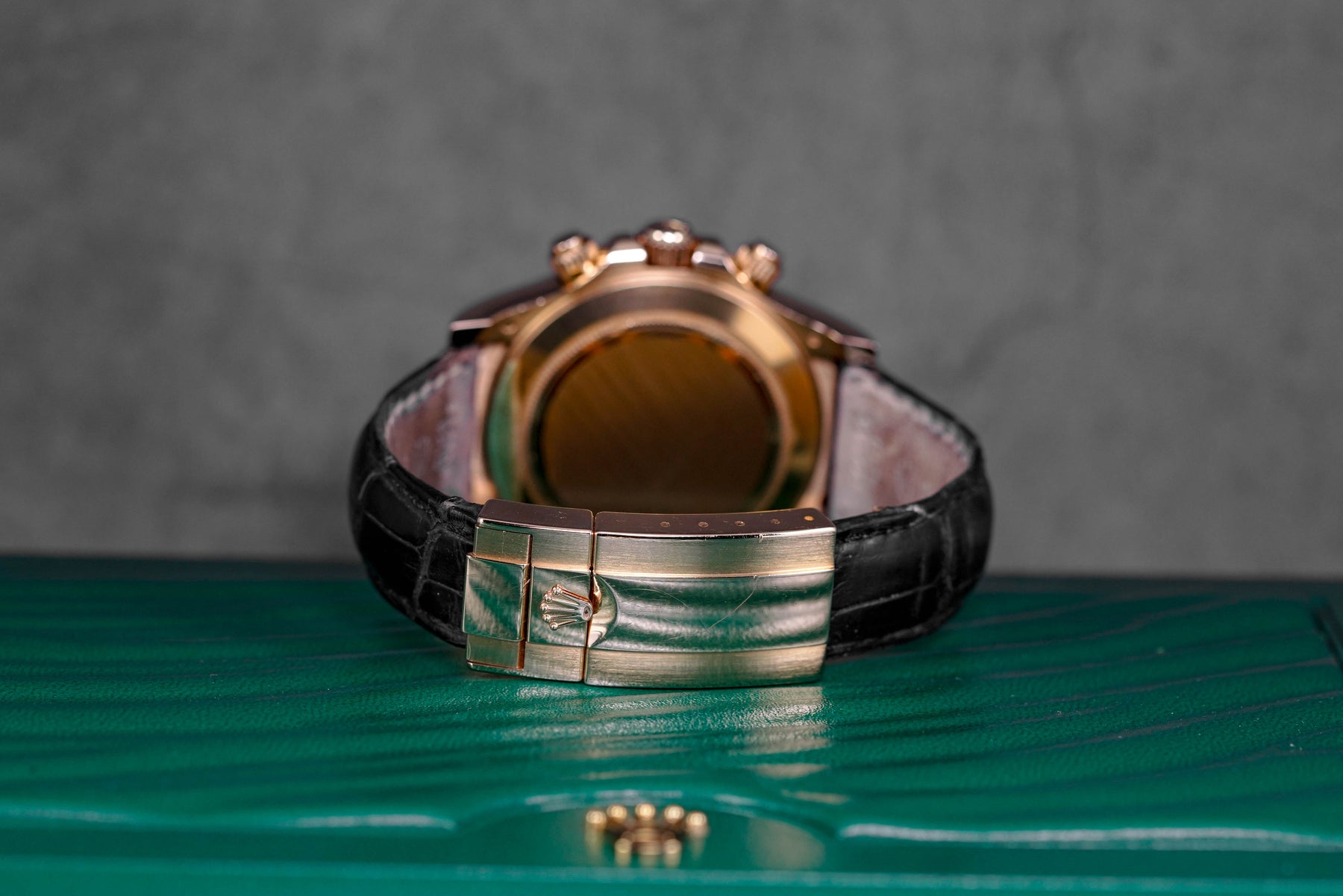 DAYTONA ROSEGOLD CHOCO ARABIC DIAL WITH ALLIGATOR LEATHER STRAP (2014)