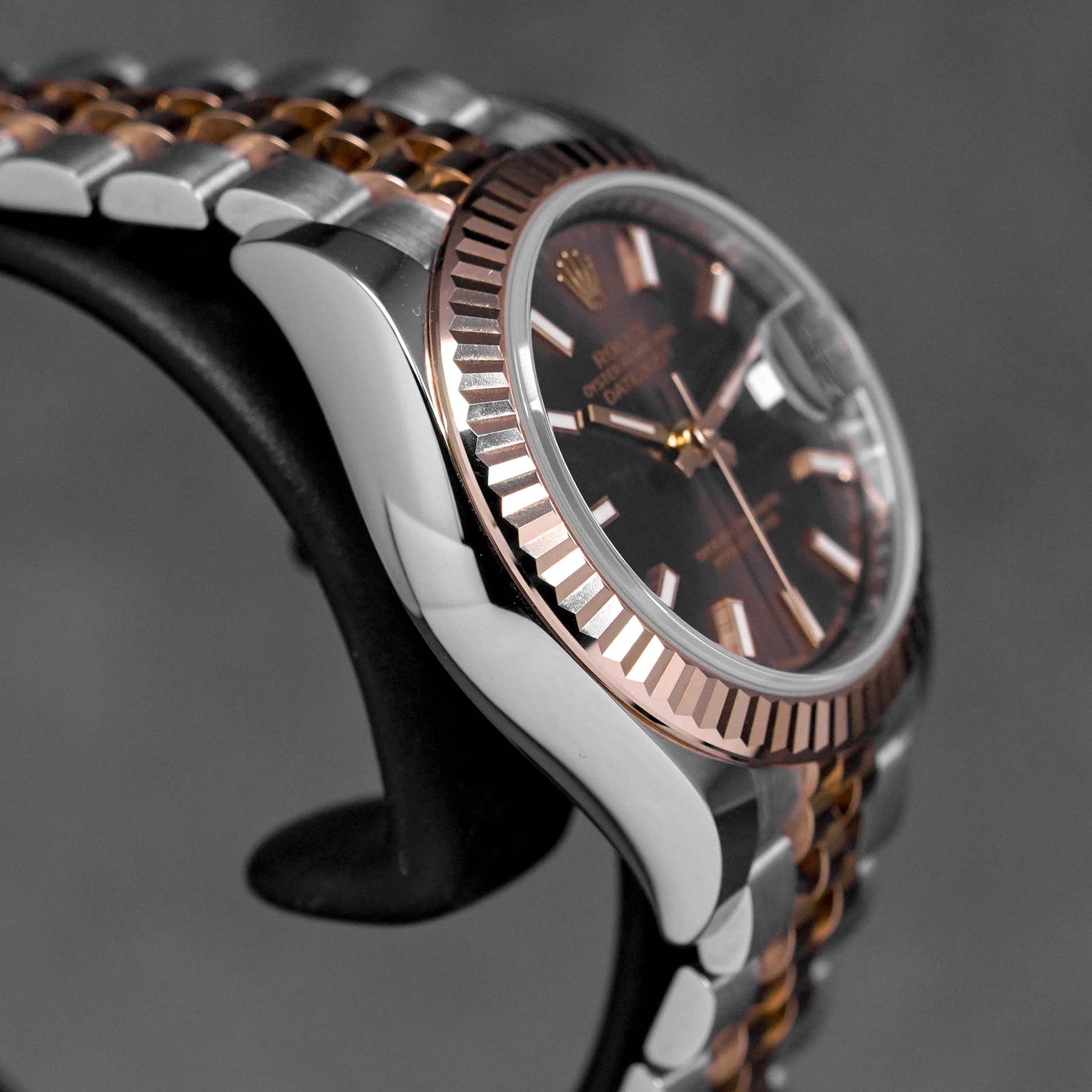 DATEJUST 28MM TWOTONE ROSEGOLD CHOCO DIAL (2019)