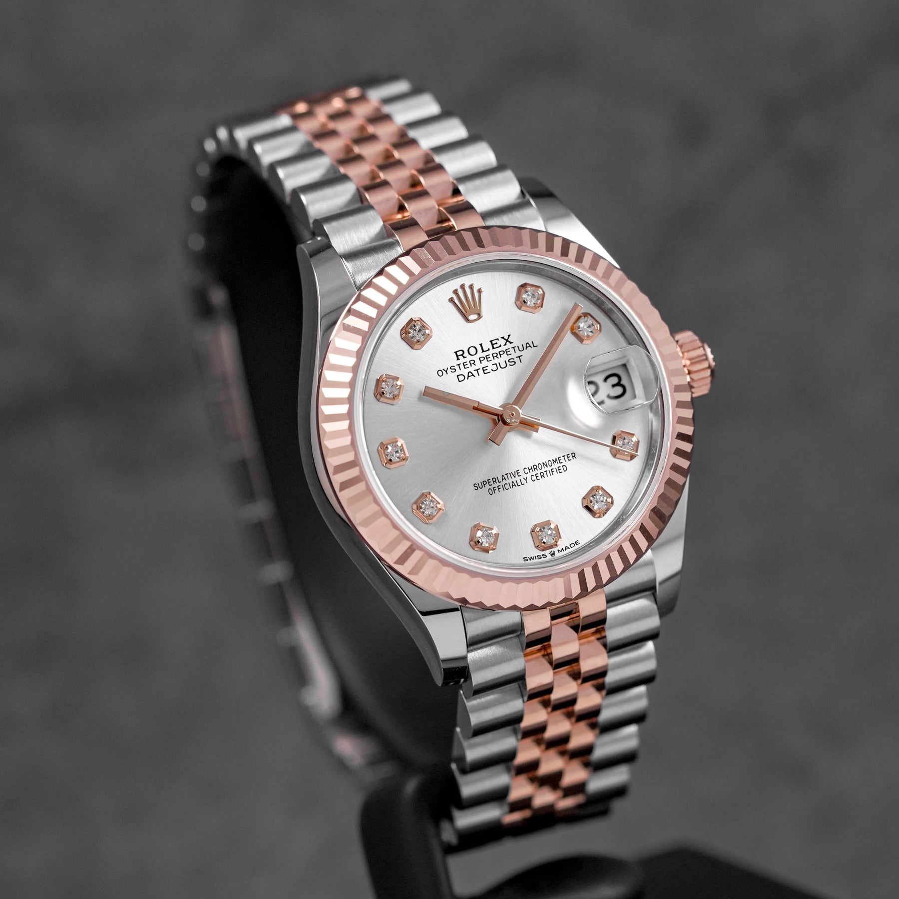 Harga Rolex Datejust 31 Rosegold Silver Diamond Indonesia