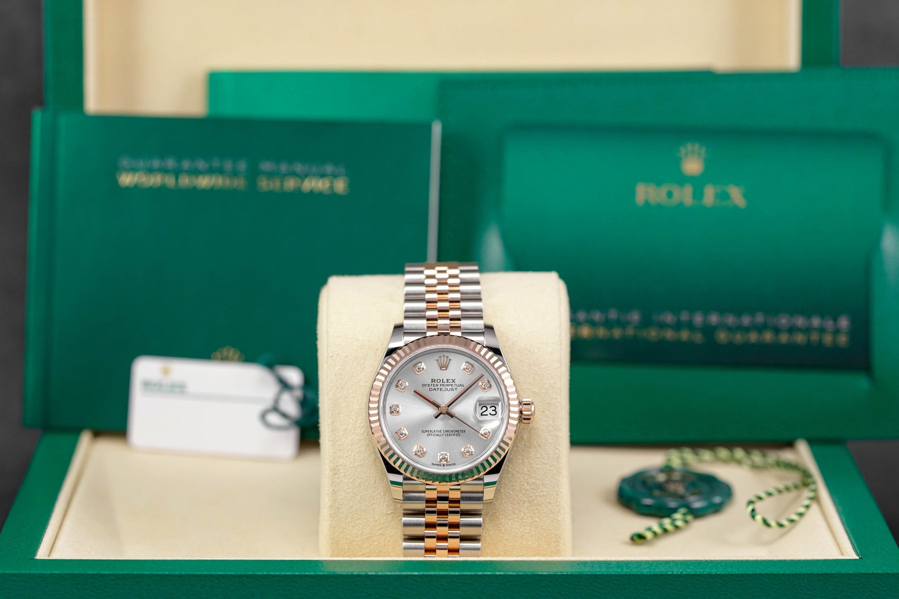 Harga Rolex Datejust 31 Rosegold Silver Diamond Indonesia