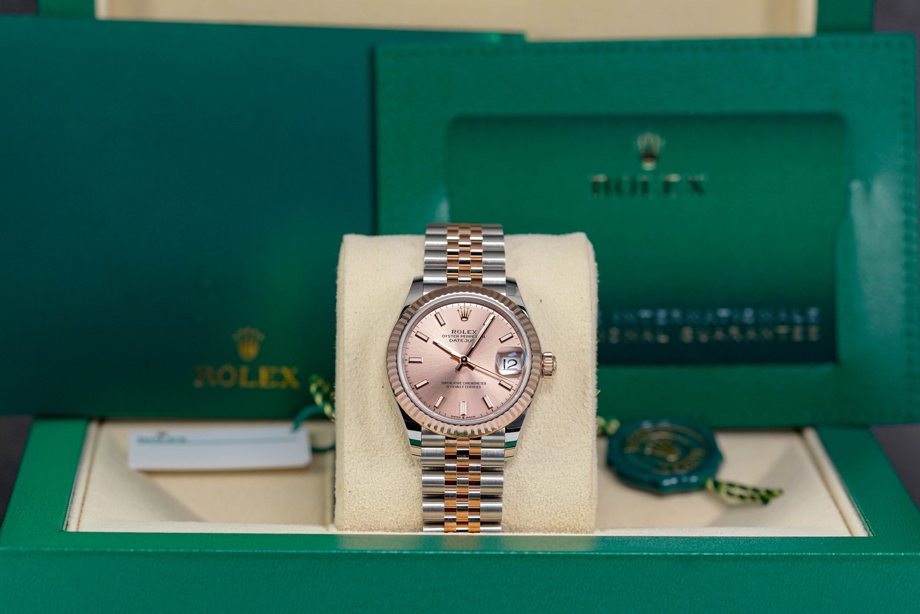 DATEJUST 31MM TWOTONE ROSEGOLD SALMON DIAL (2024)