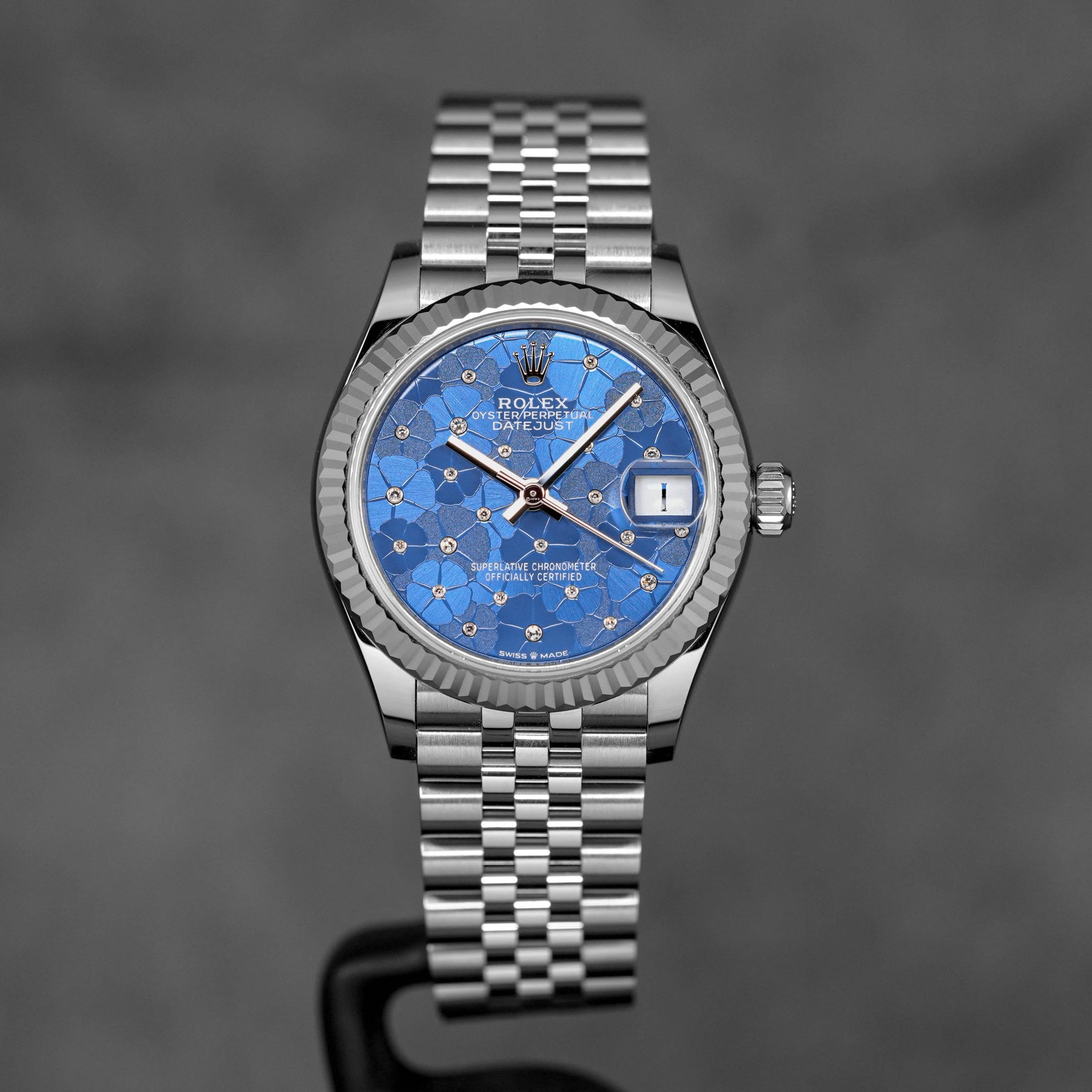 Harga Rolex Datejust 31mm Blue Floral Diamond Indonesia