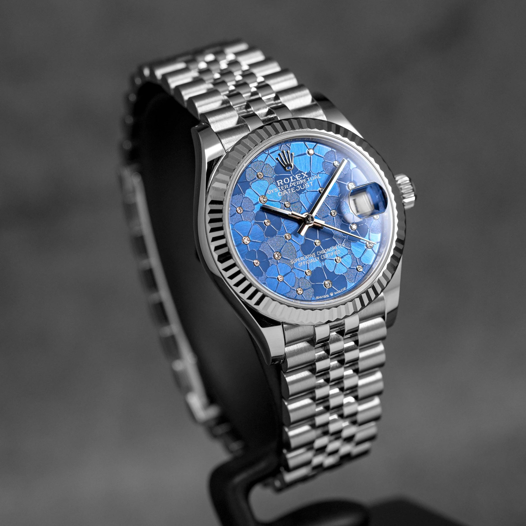 Harga Rolex Datejust 31mm Blue Floral Diamond Indonesia