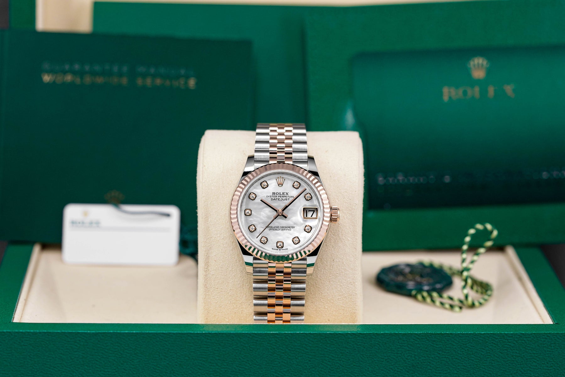 DATEJUST 31MM TWOTONE ROSEGOLD MOP DIAMOND DIAL (2025)