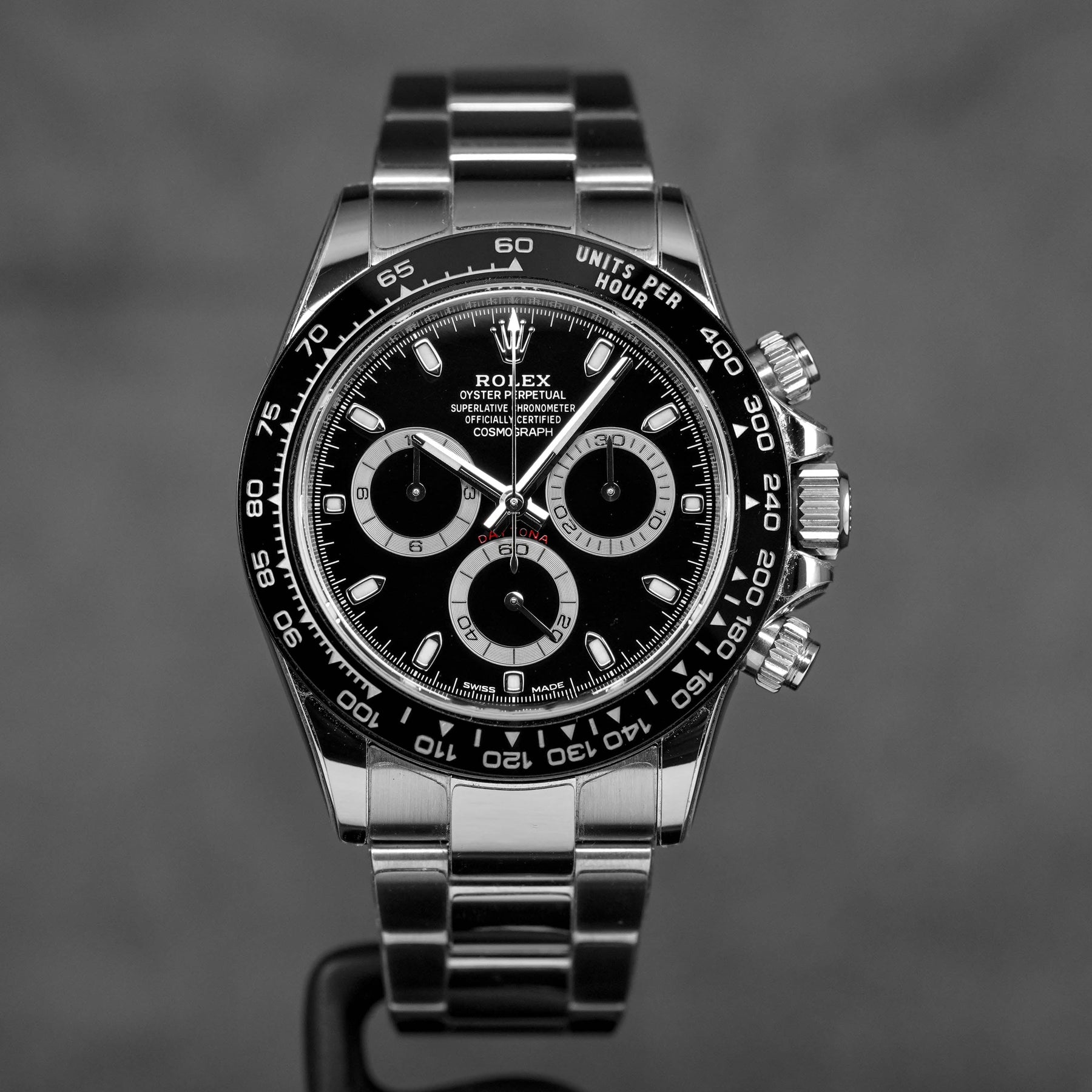 DAYTONA STEEL BLACK DIAL CERAMIC BEZEL (2017)