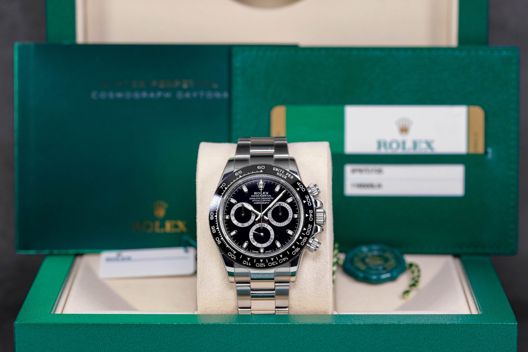 DAYTONA STEEL BLACK DIAL CERAMIC BEZEL (2017)