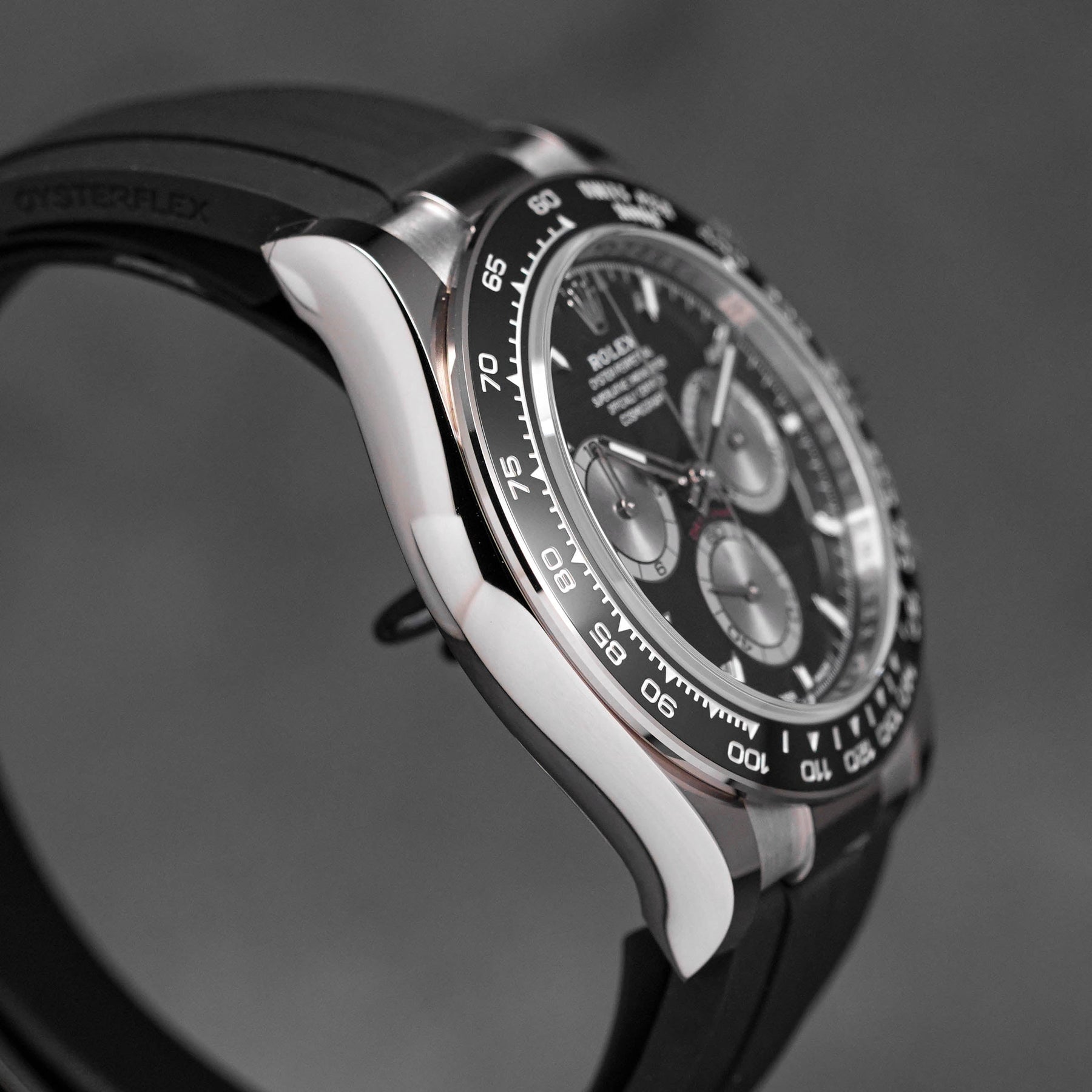 DAYTONA OYSTERFLEX WHITEGOLD BLACK DIAL RING BEZEL (2025)